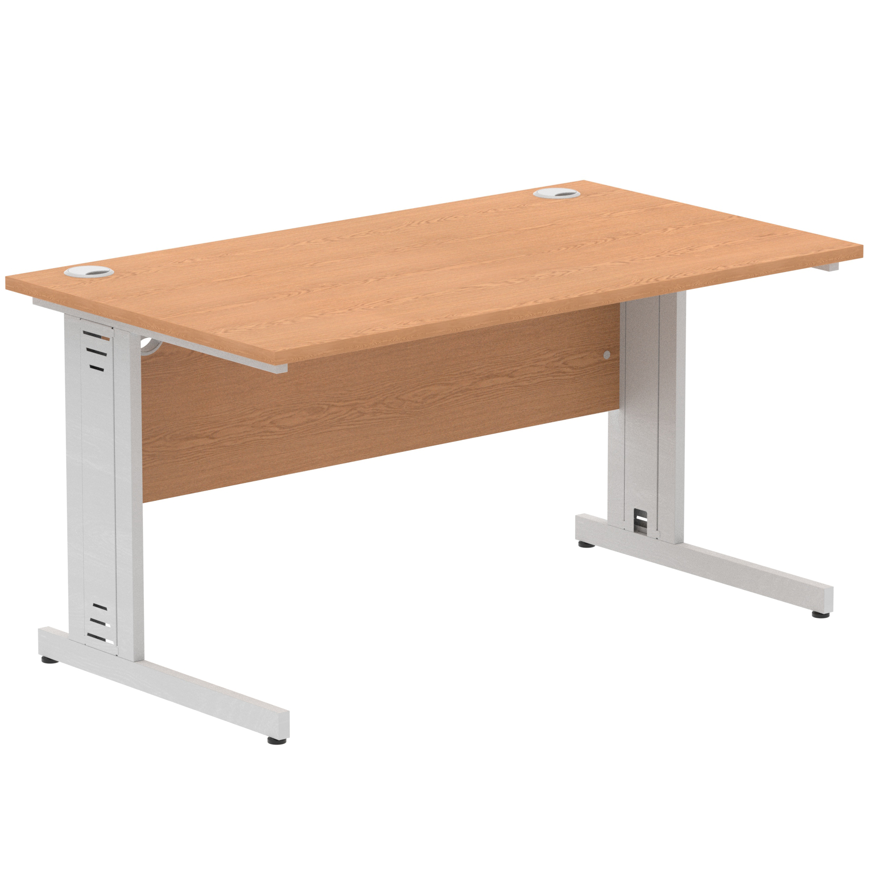 Oak / Silver Frame