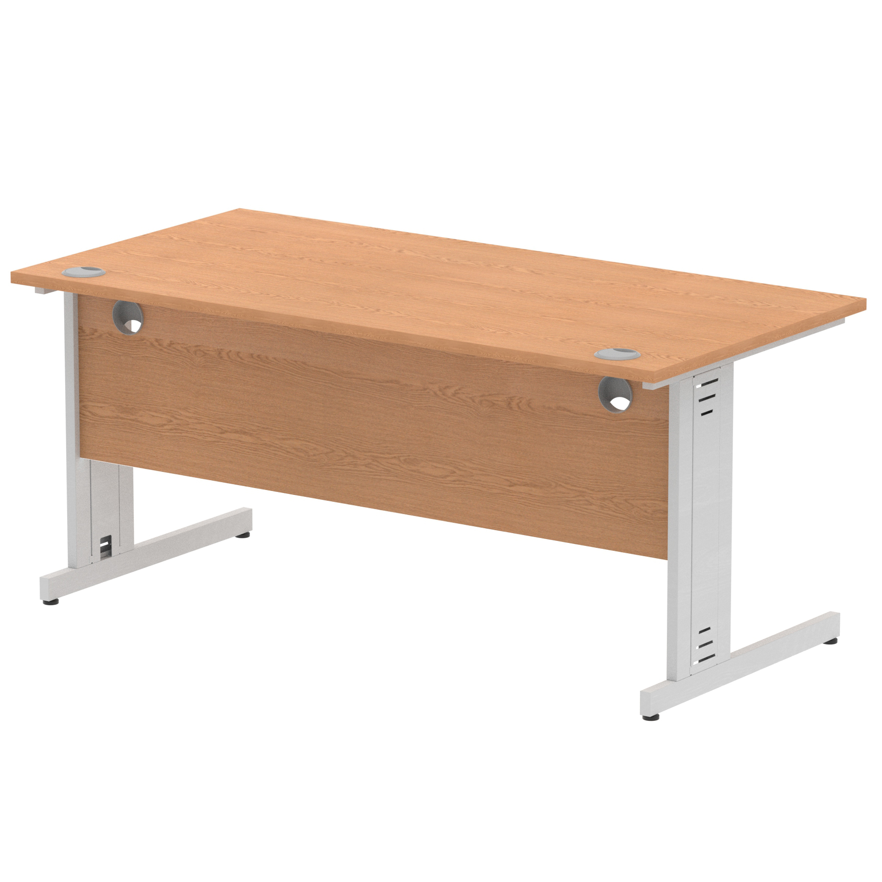 Oak / Silver Frame