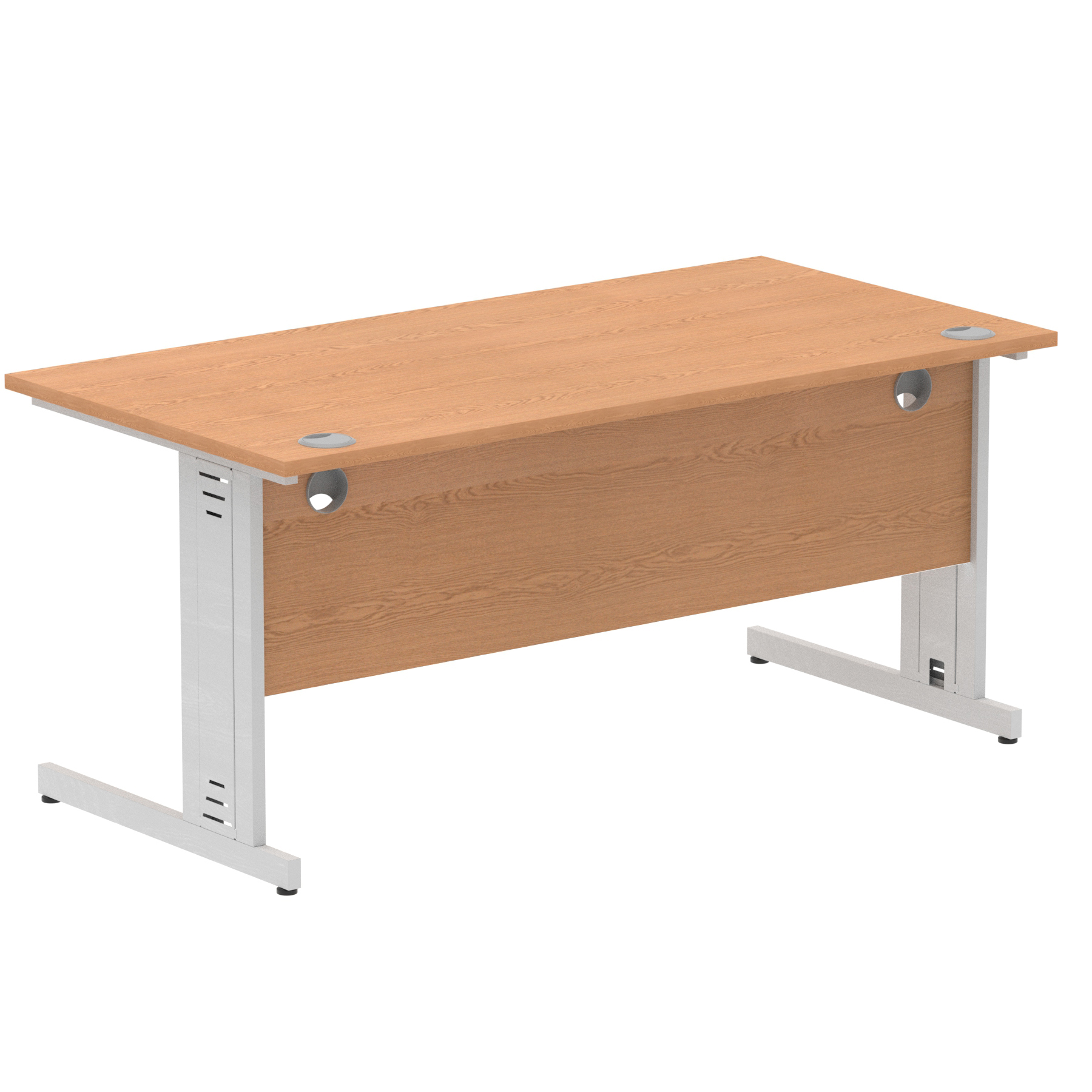 Oak / Silver Frame
