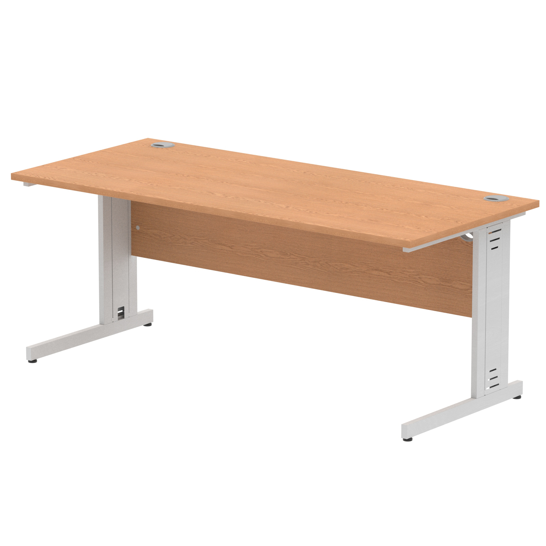 Oak / Silver Frame