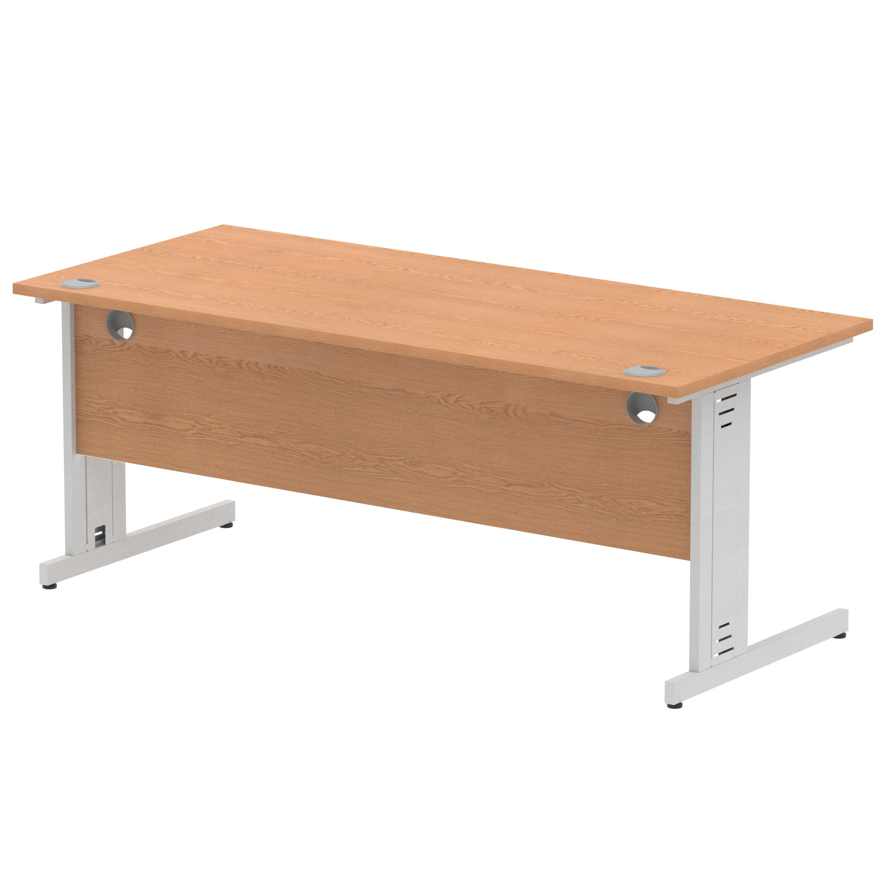Oak / Silver Frame