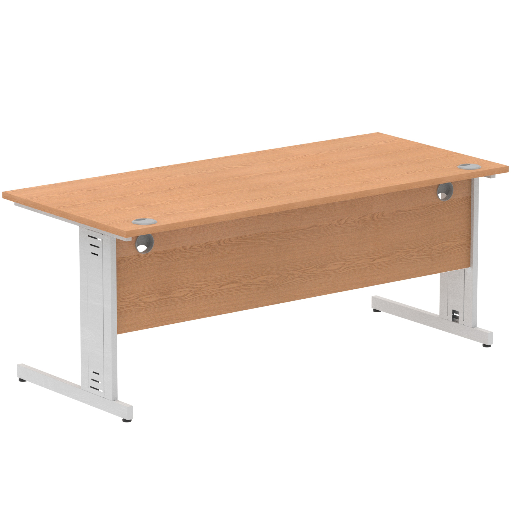 Oak / Silver Frame