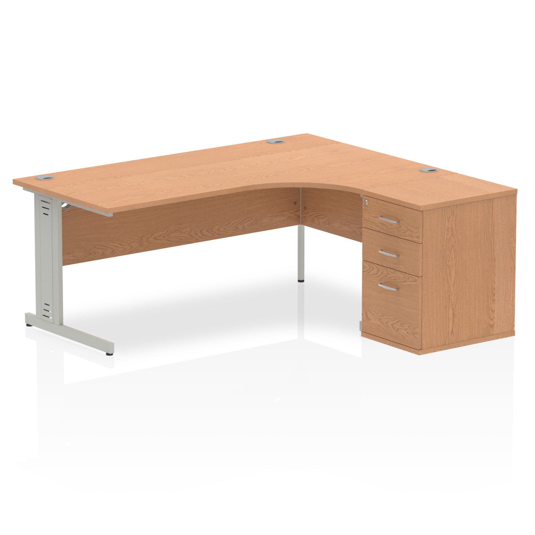 Oak / Silver Frame