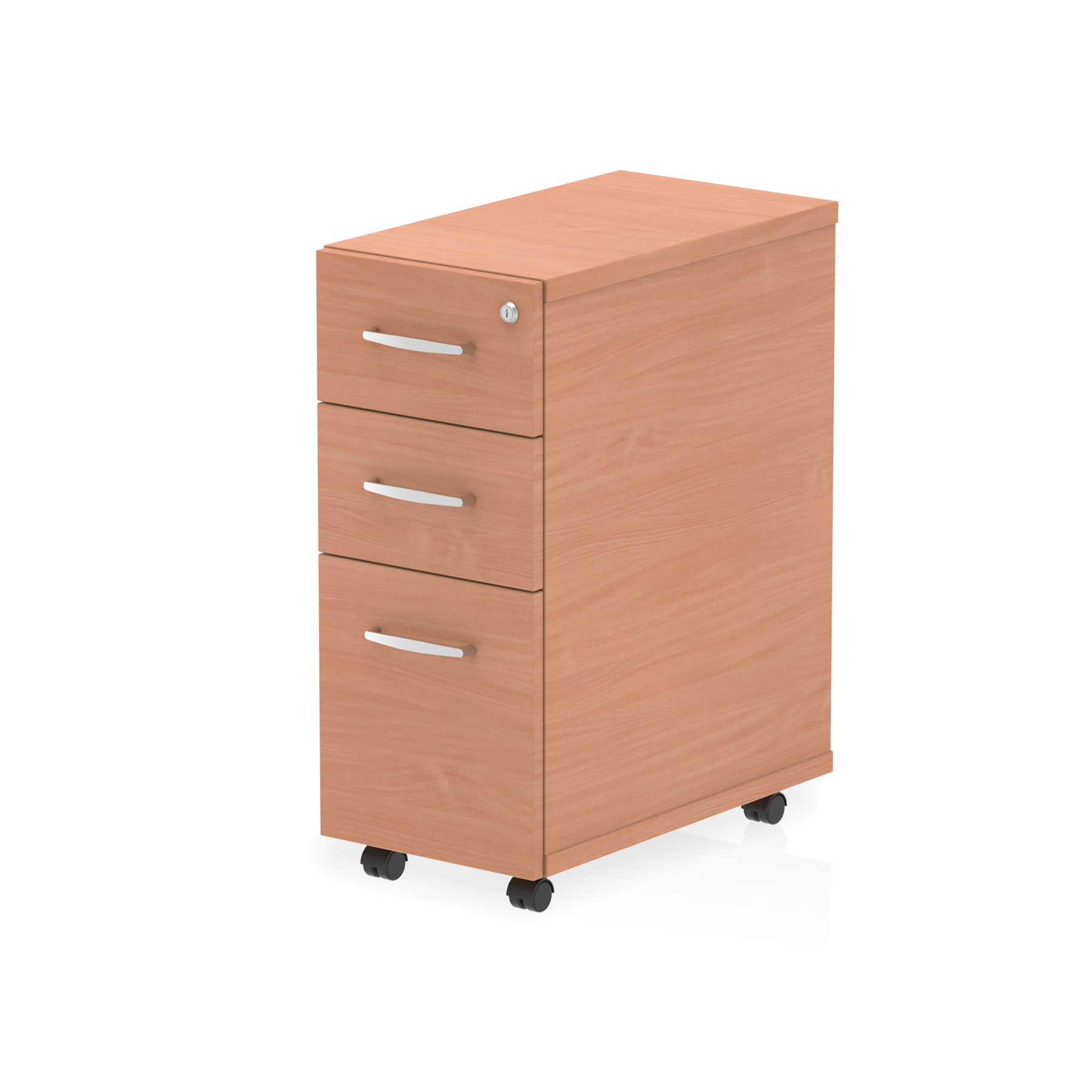 Impulse Narrow Under Desk Pedestal — Beech