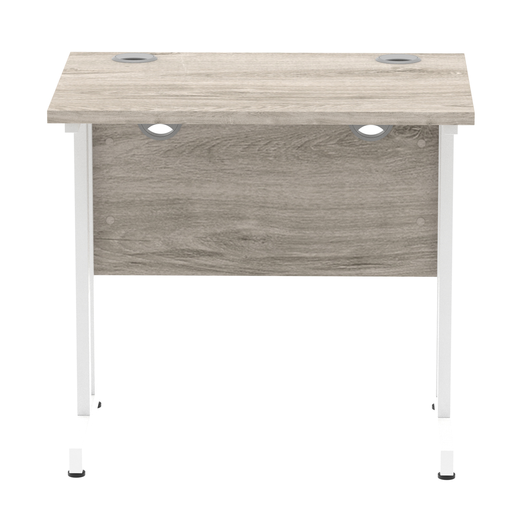 Grey Oak / White Frame