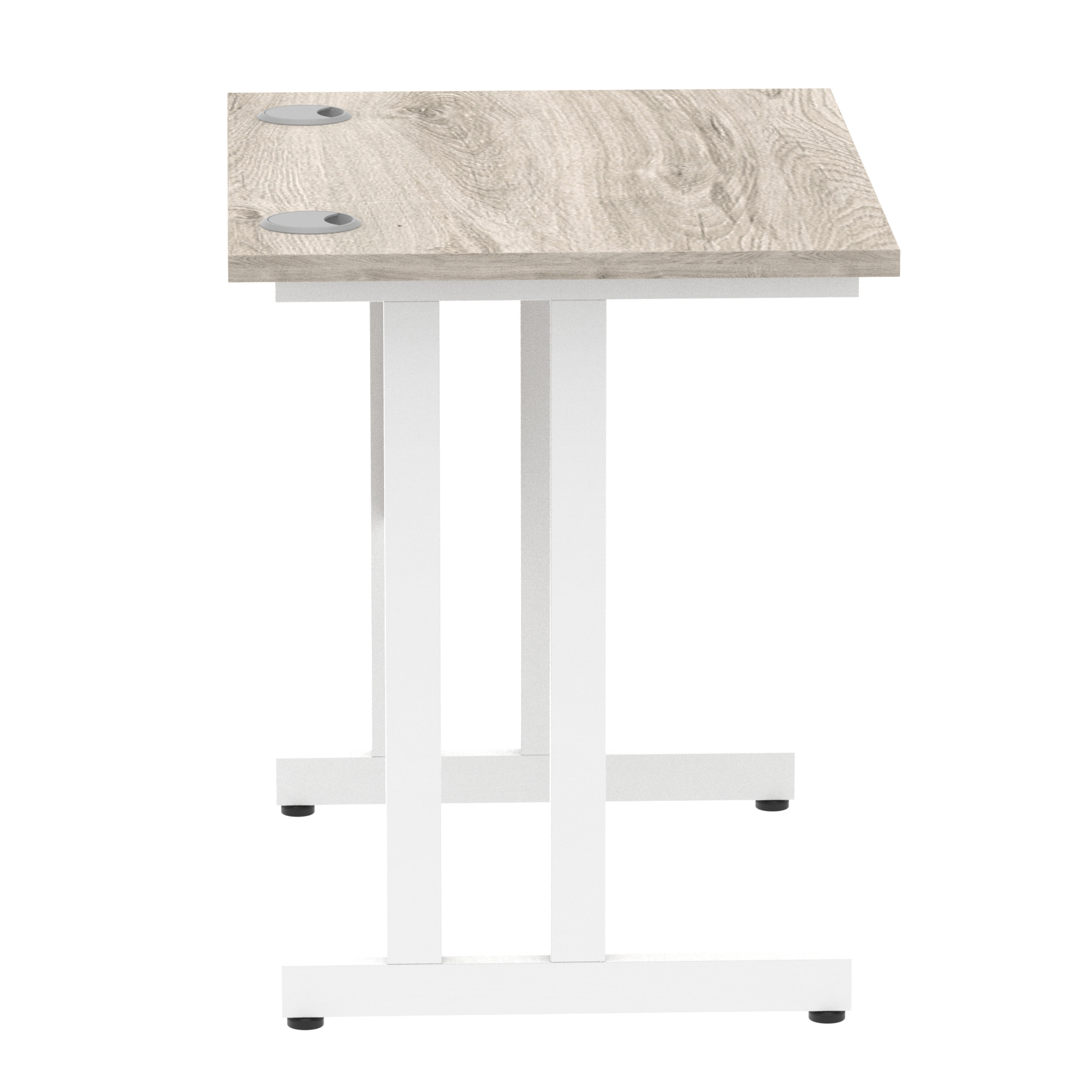Grey Oak / White Frame
