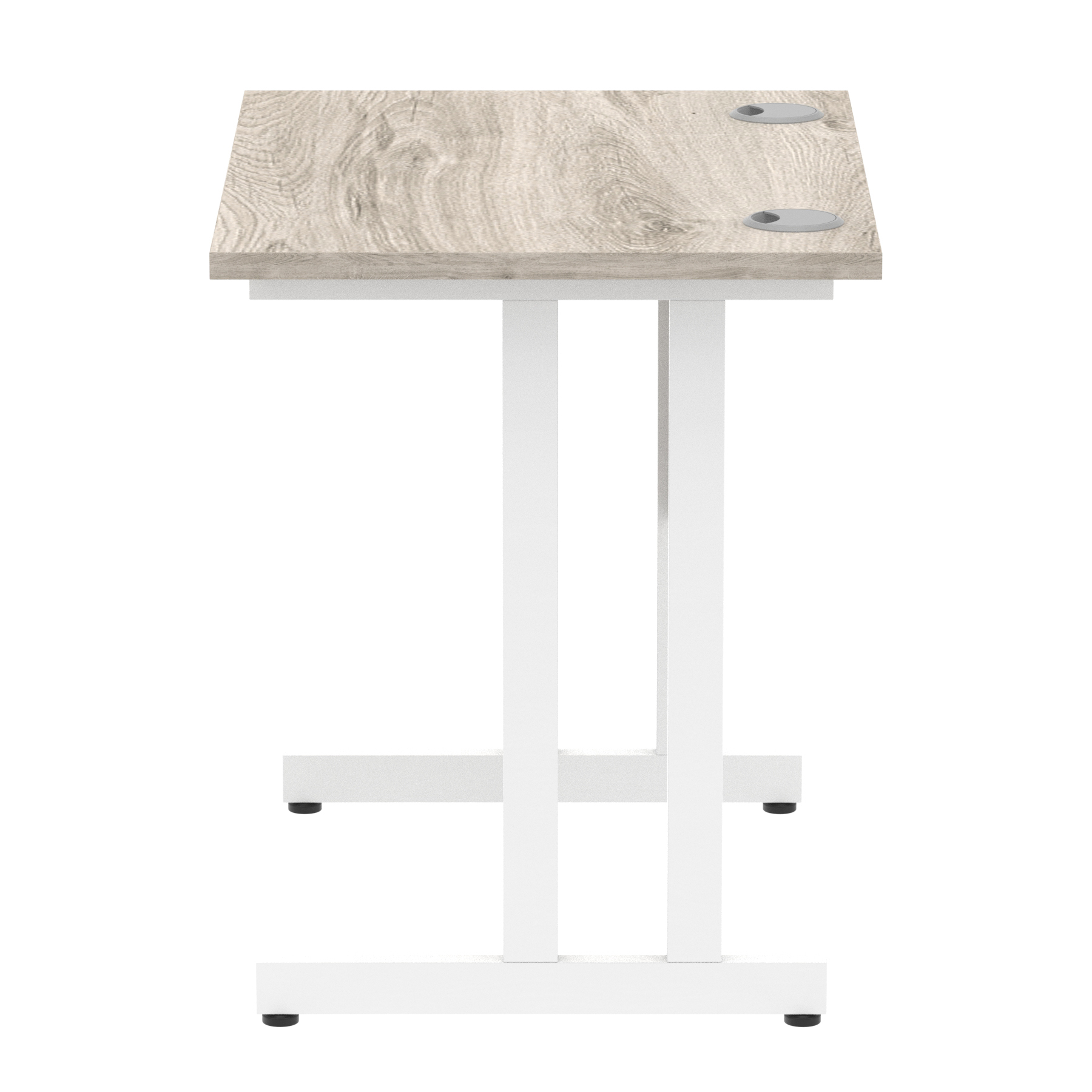 Grey Oak / White Frame