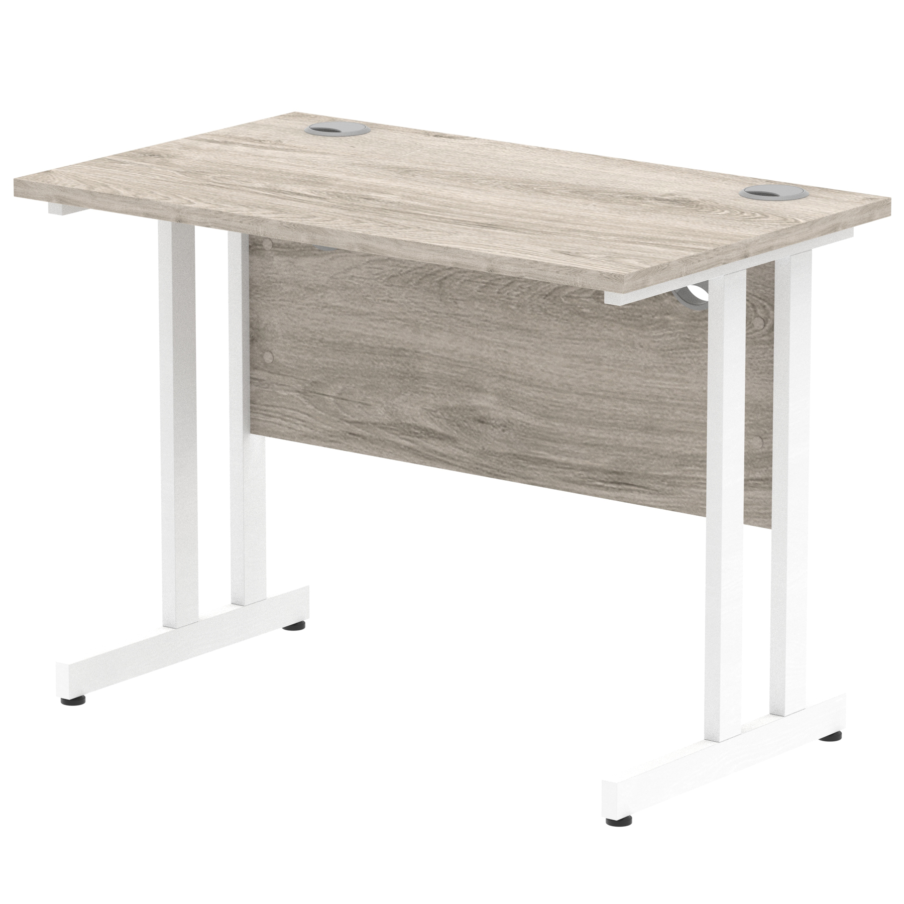 Grey Oak / White Frame