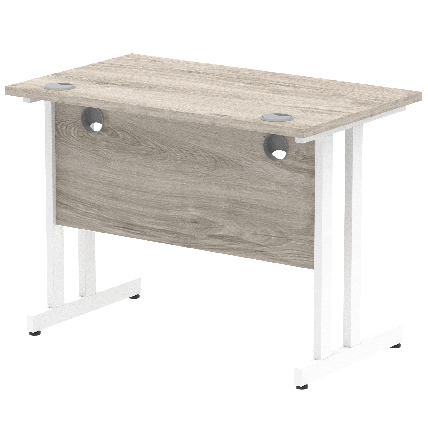 Grey Oak / White Frame