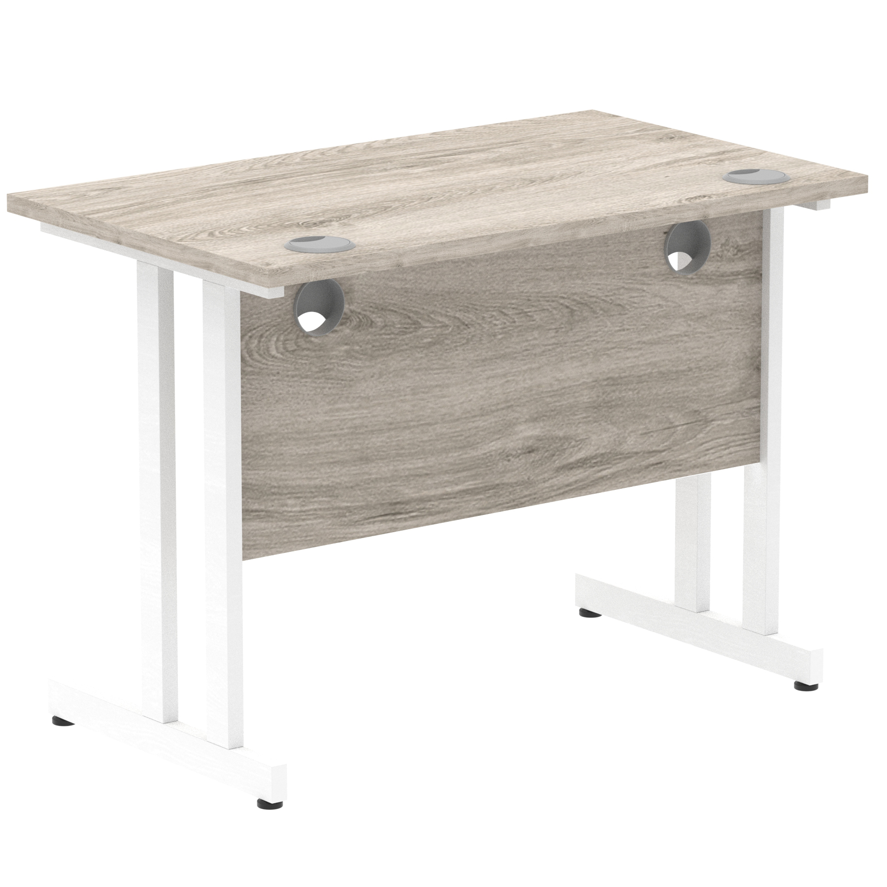 Grey Oak / White Frame