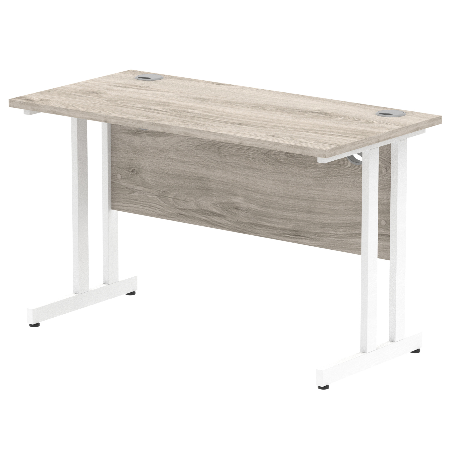 Grey Oak / White Frame