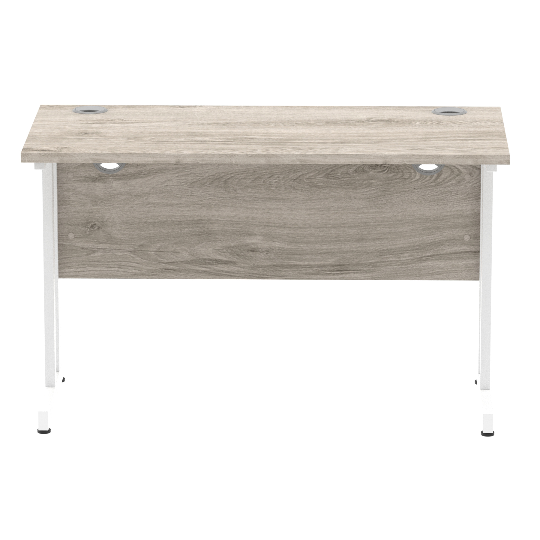 Grey Oak / White Frame
