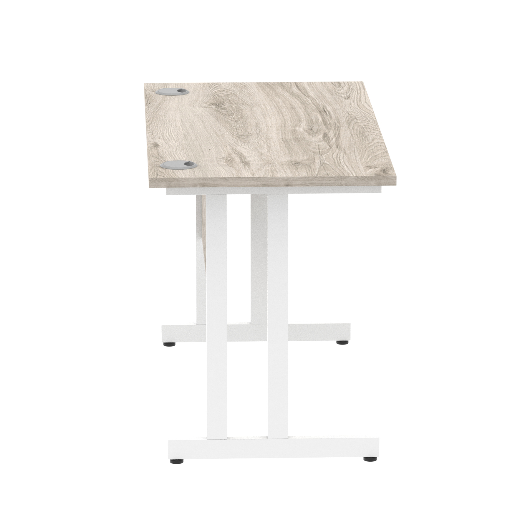 Grey Oak / White Frame