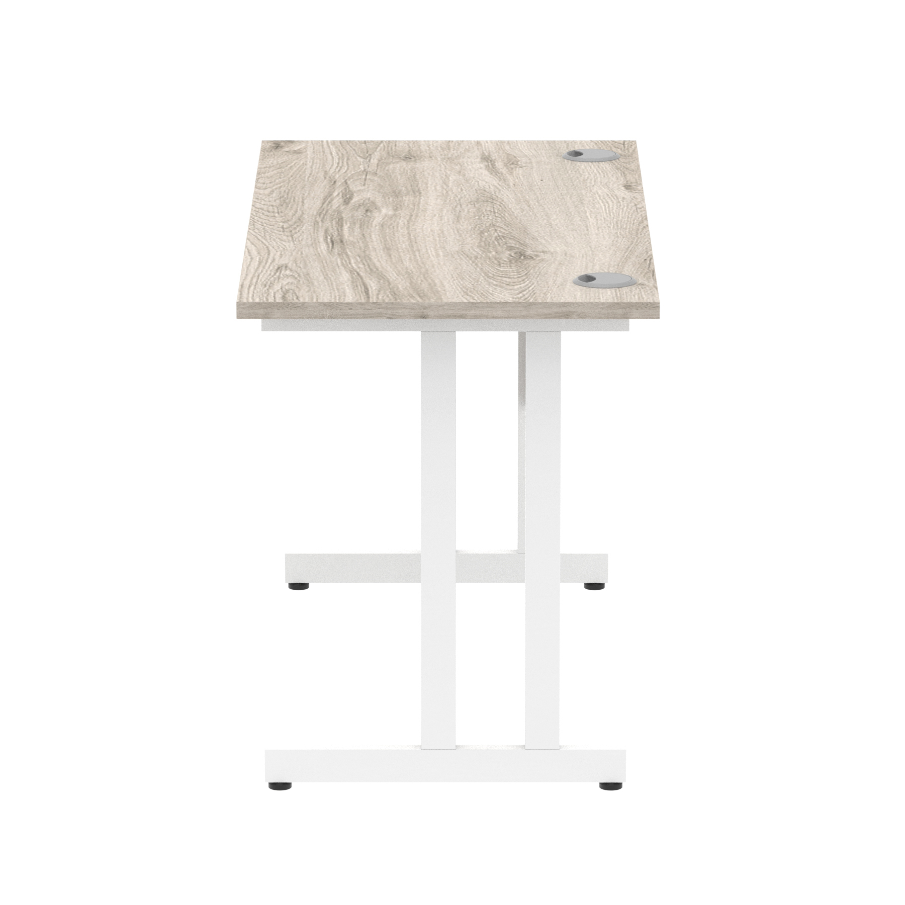 Grey Oak / White Frame