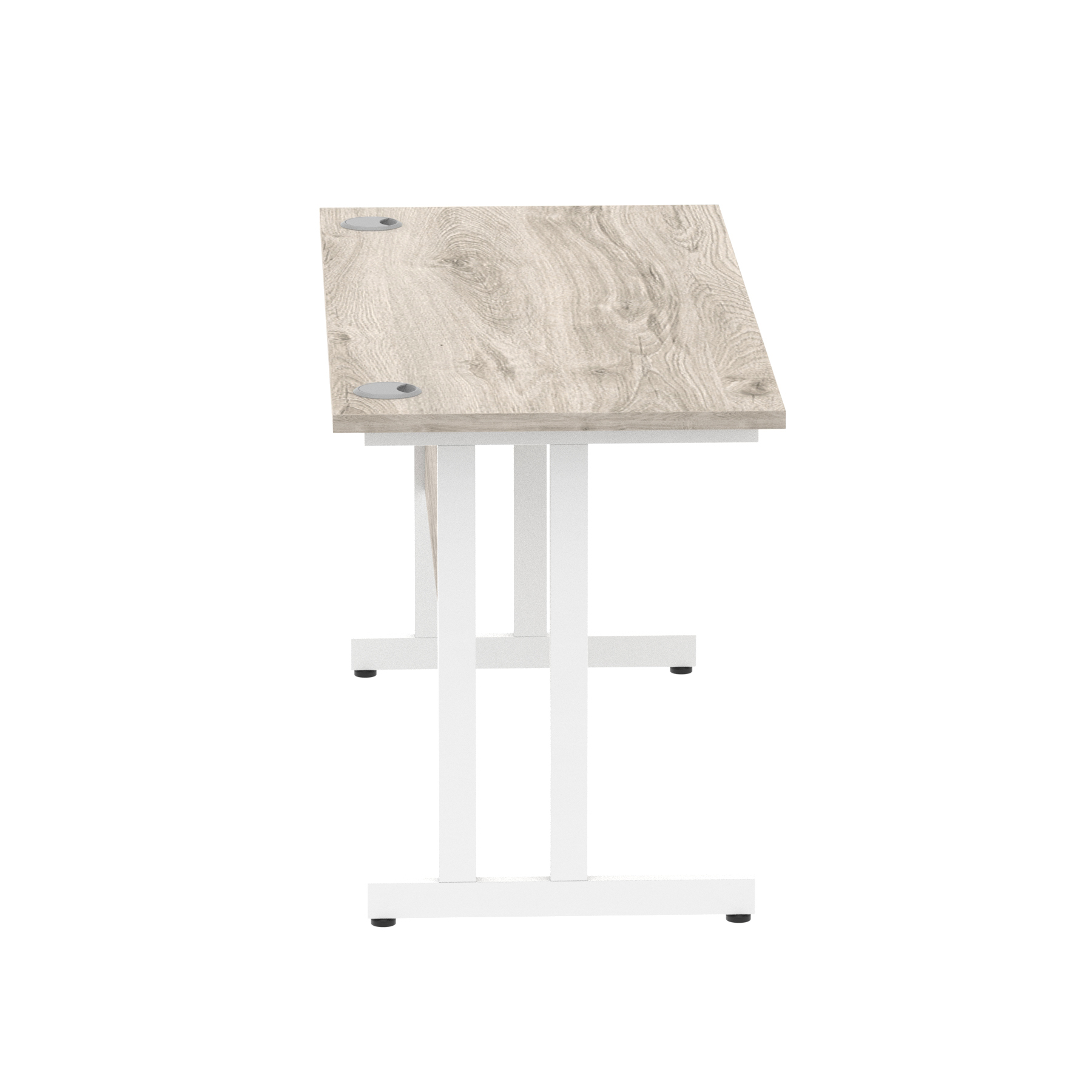 Grey Oak / White Frame