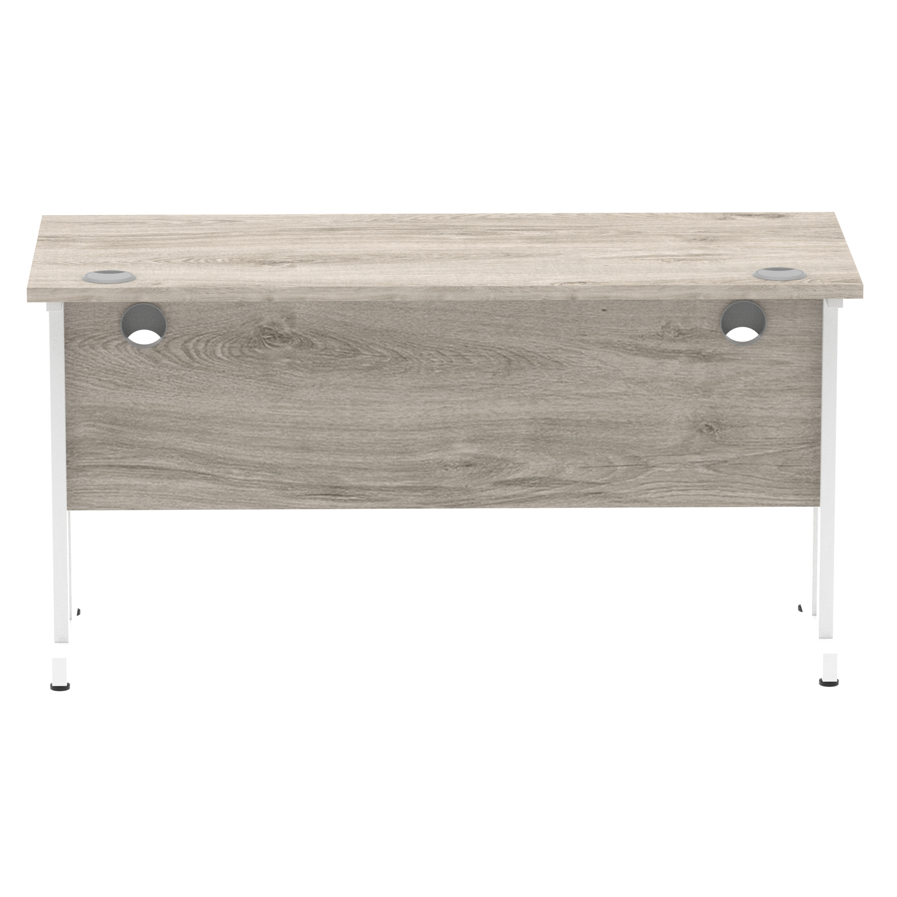 Grey Oak / White Frame