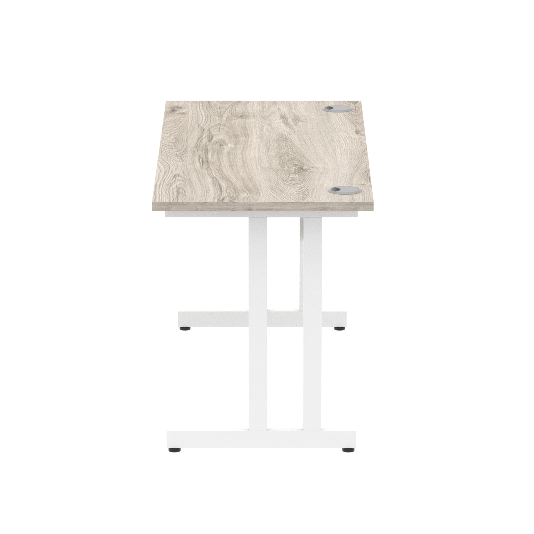 Grey Oak / White Frame