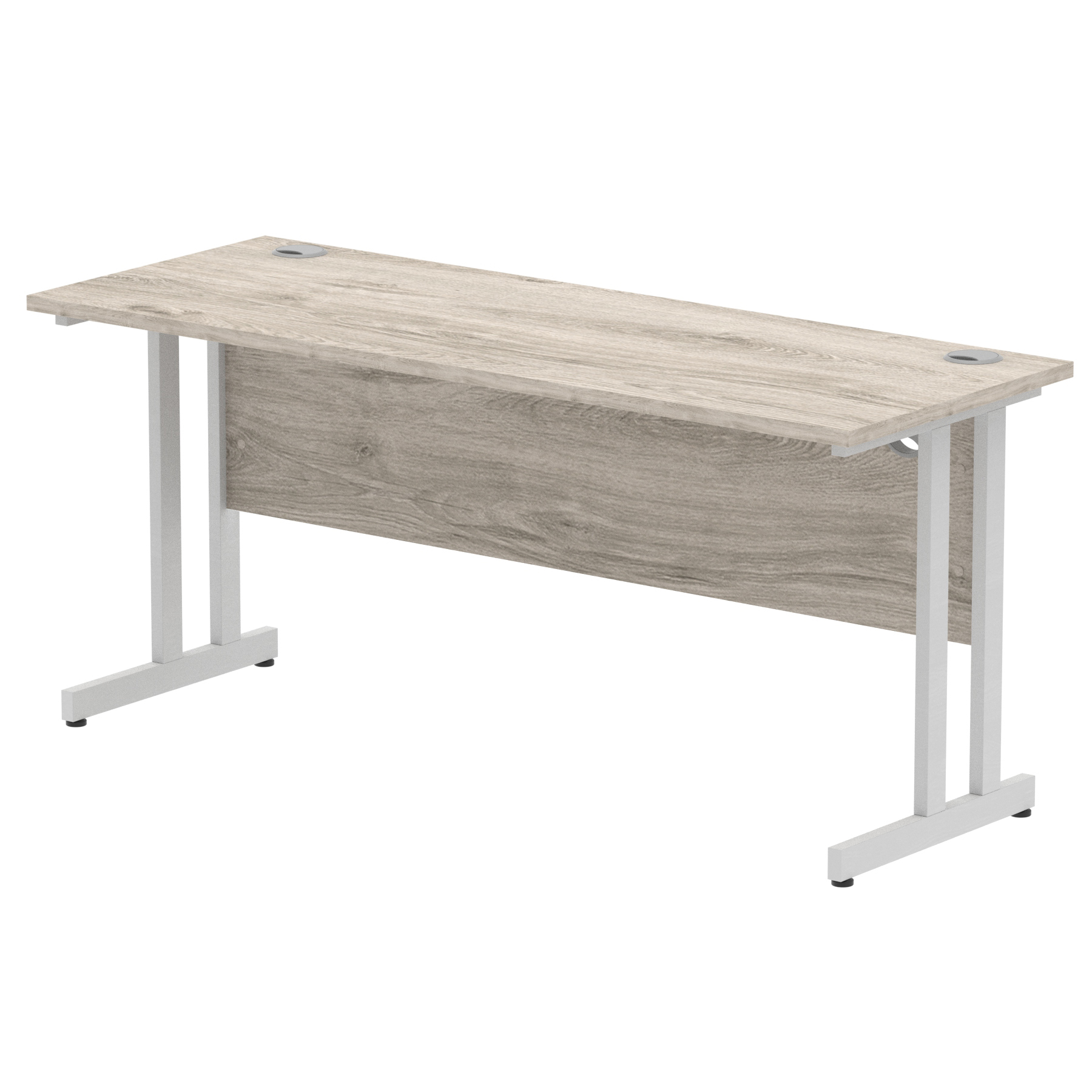Grey Oak / Silver Frame
