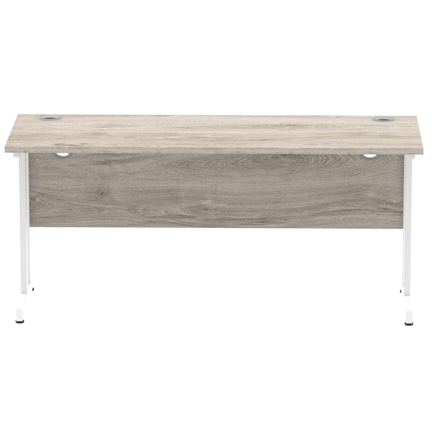 Grey Oak / White Frame