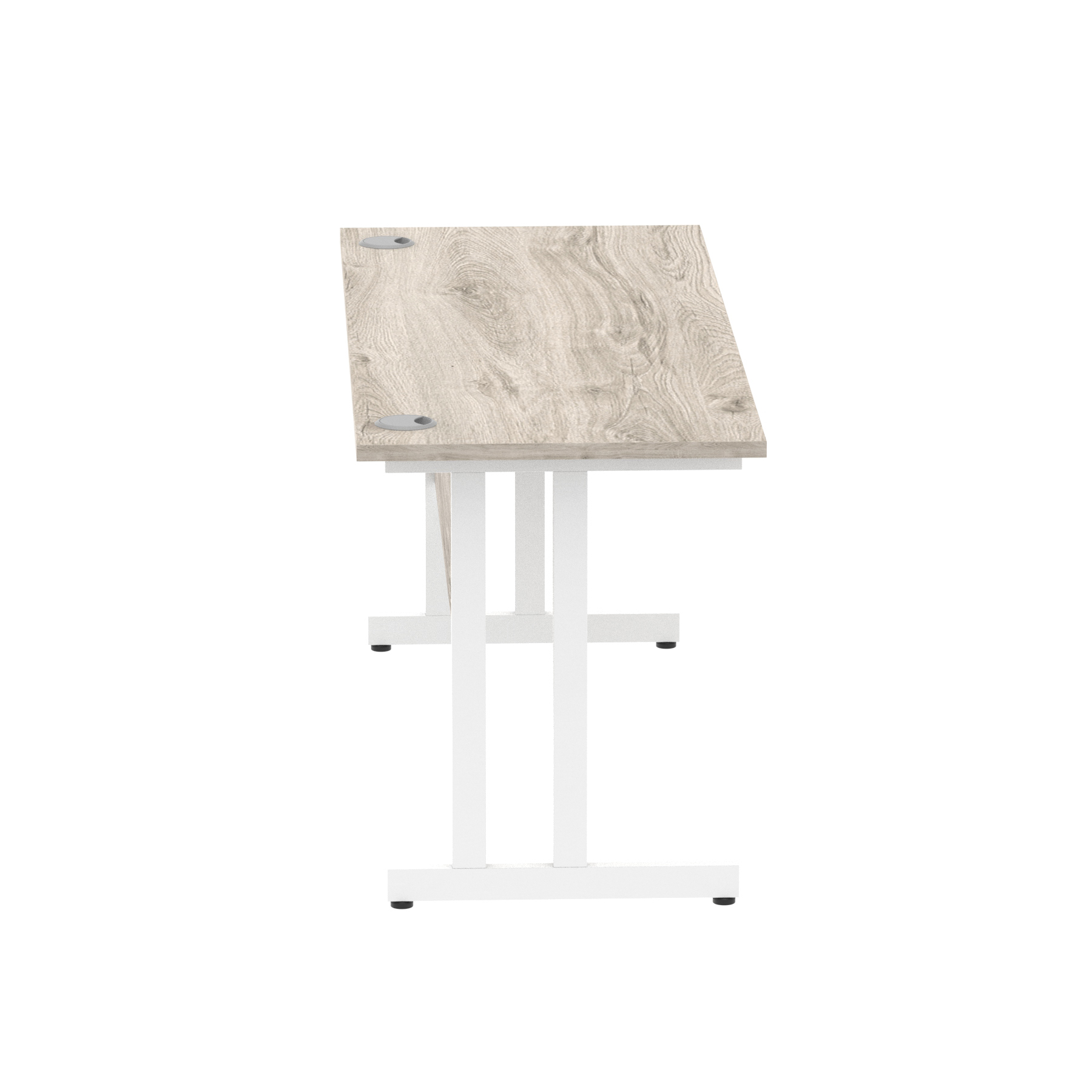 Grey Oak / White Frame