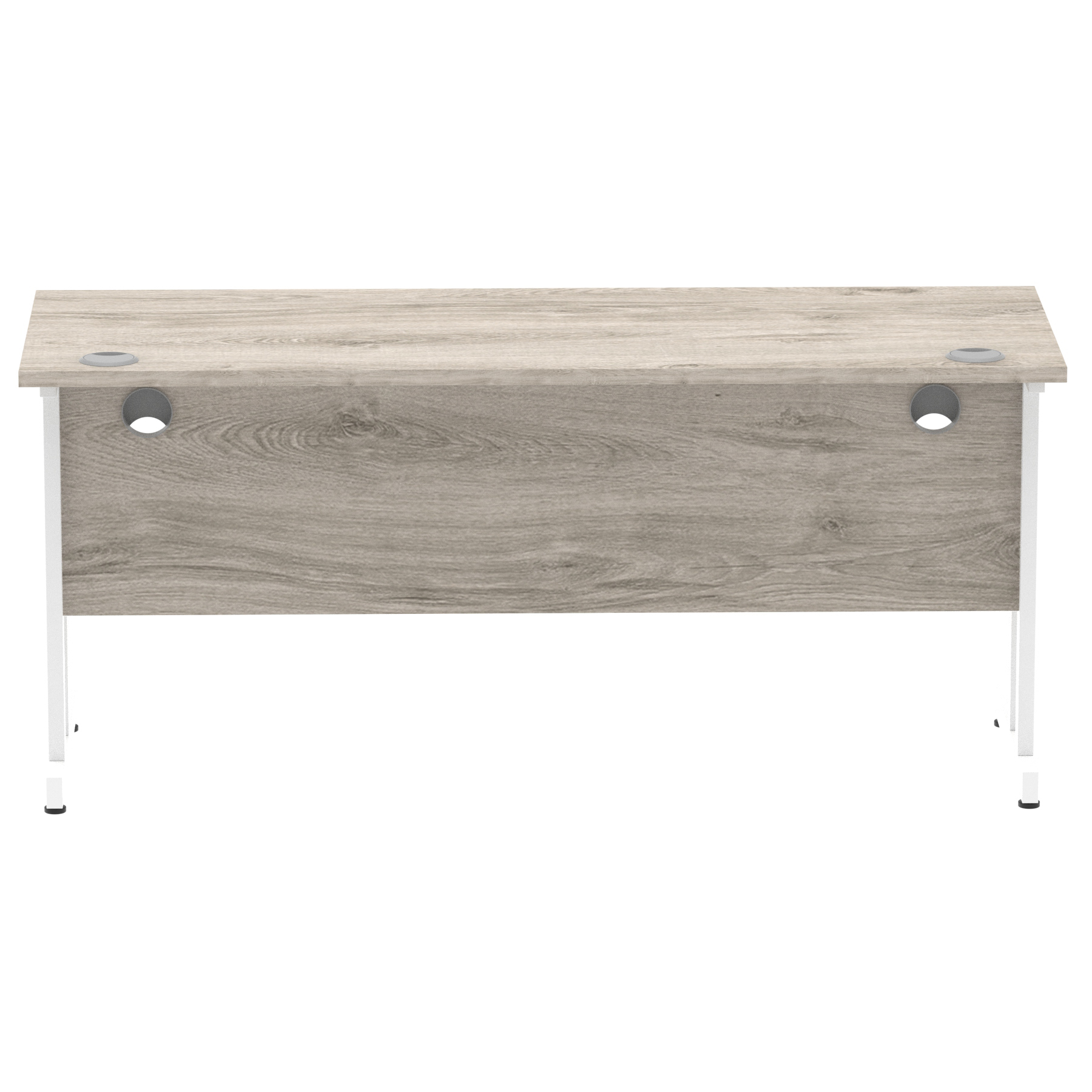 Grey Oak / White Frame