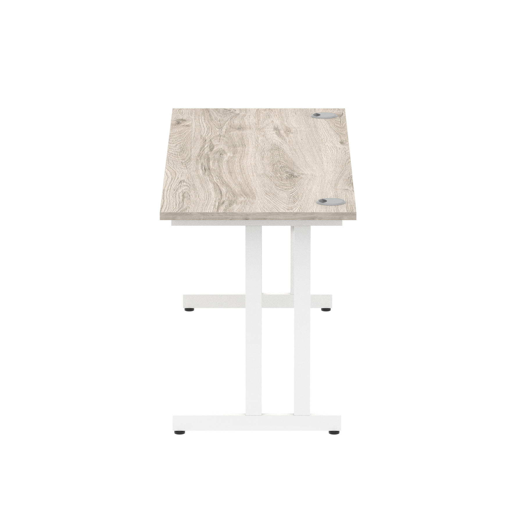 Grey Oak / White Frame