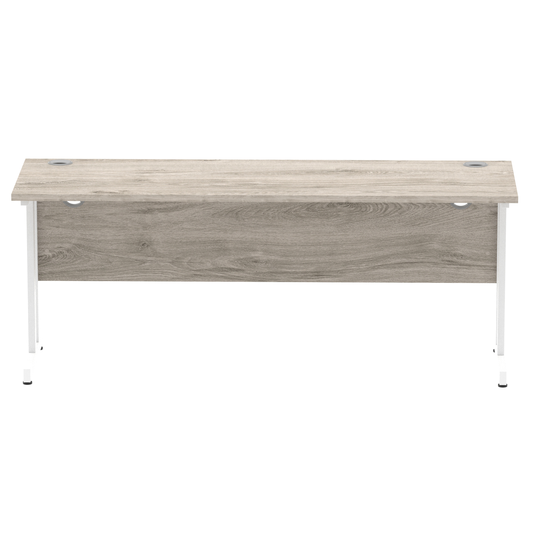 Grey Oak / White Frame
