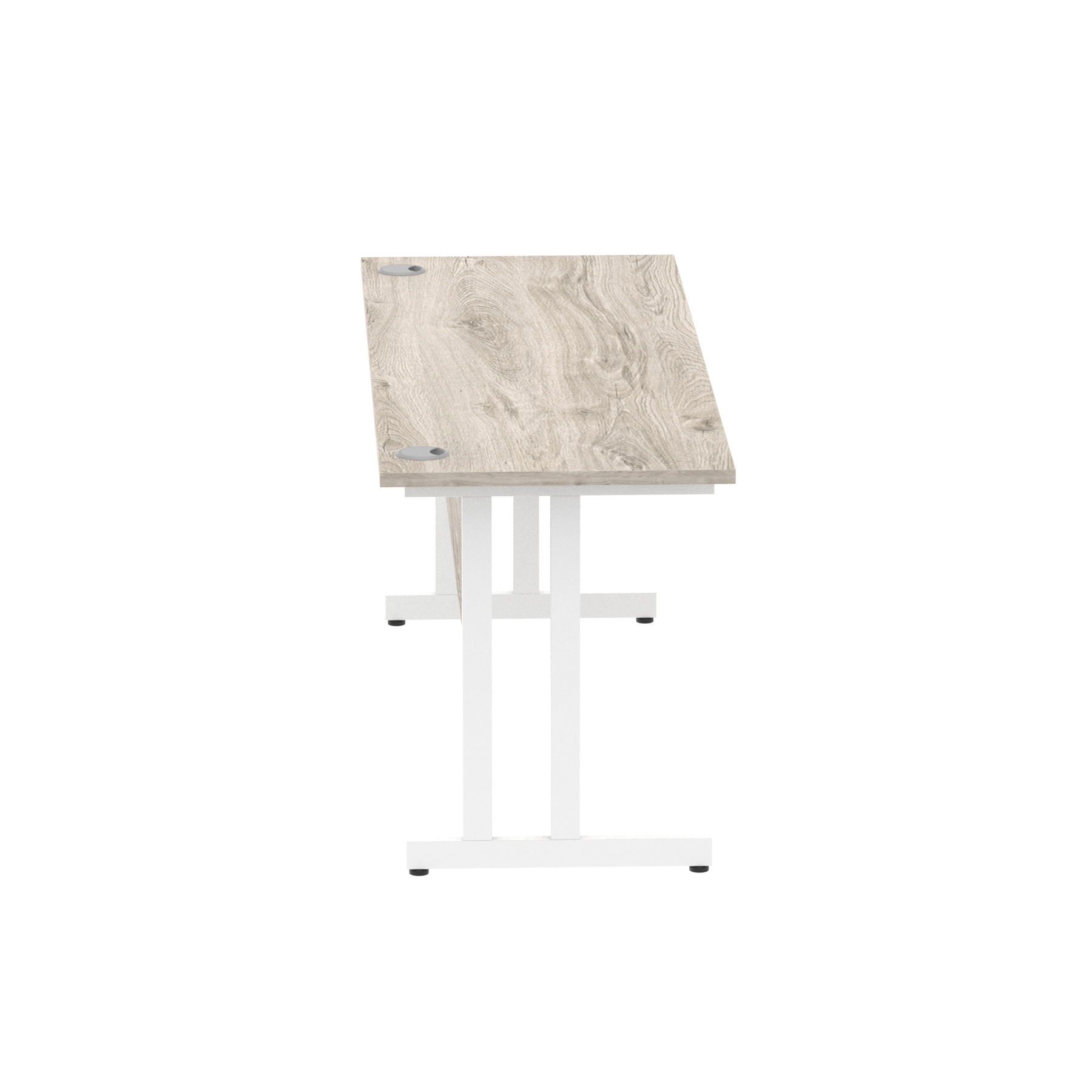 Grey Oak / White Frame
