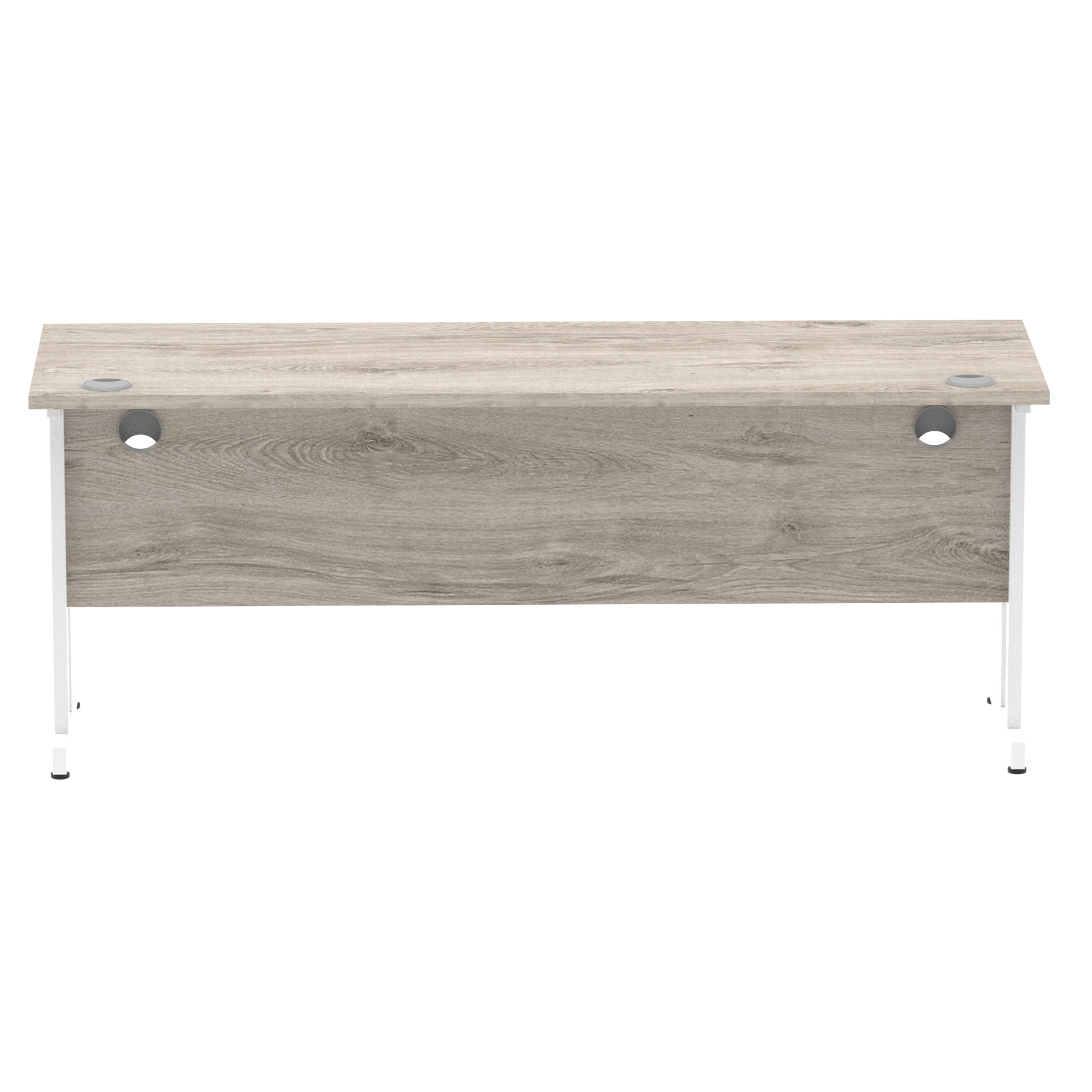 Grey Oak / White Frame