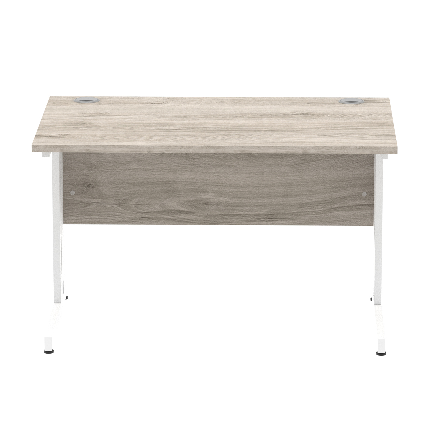 Grey Oak / White Frame