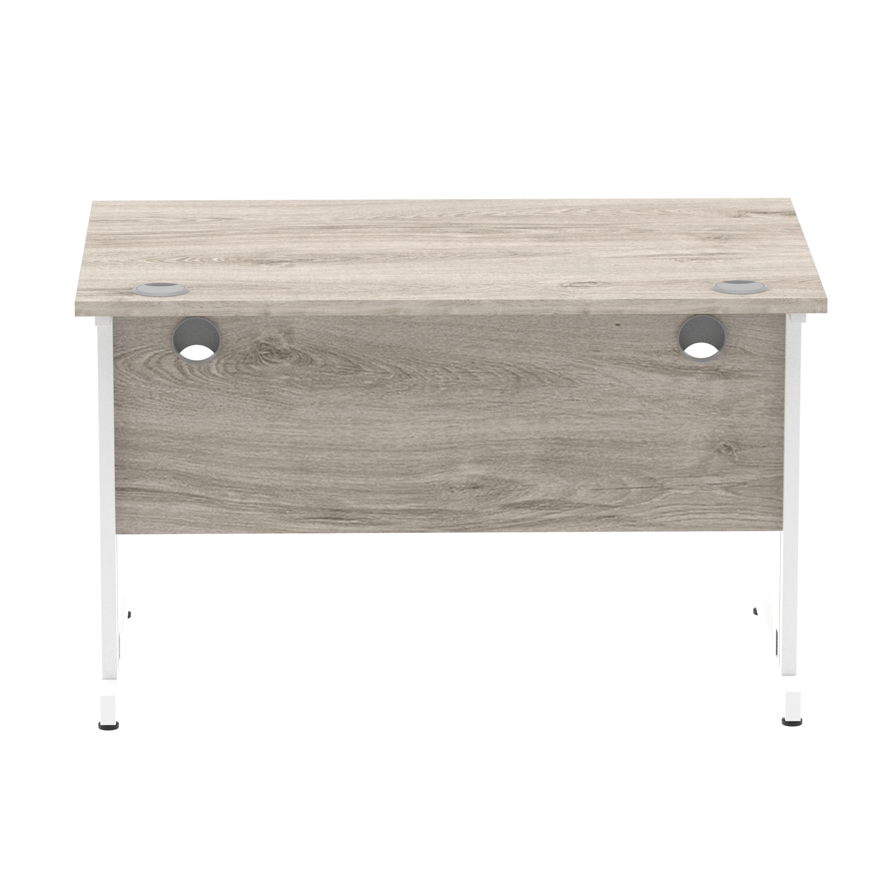 Grey Oak / White Frame