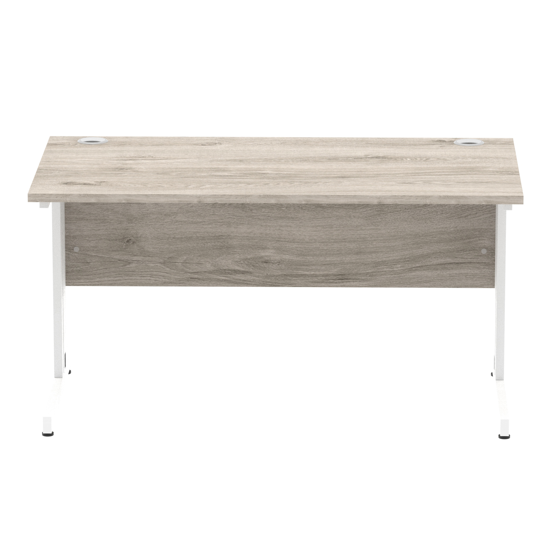 Grey Oak / White Frame