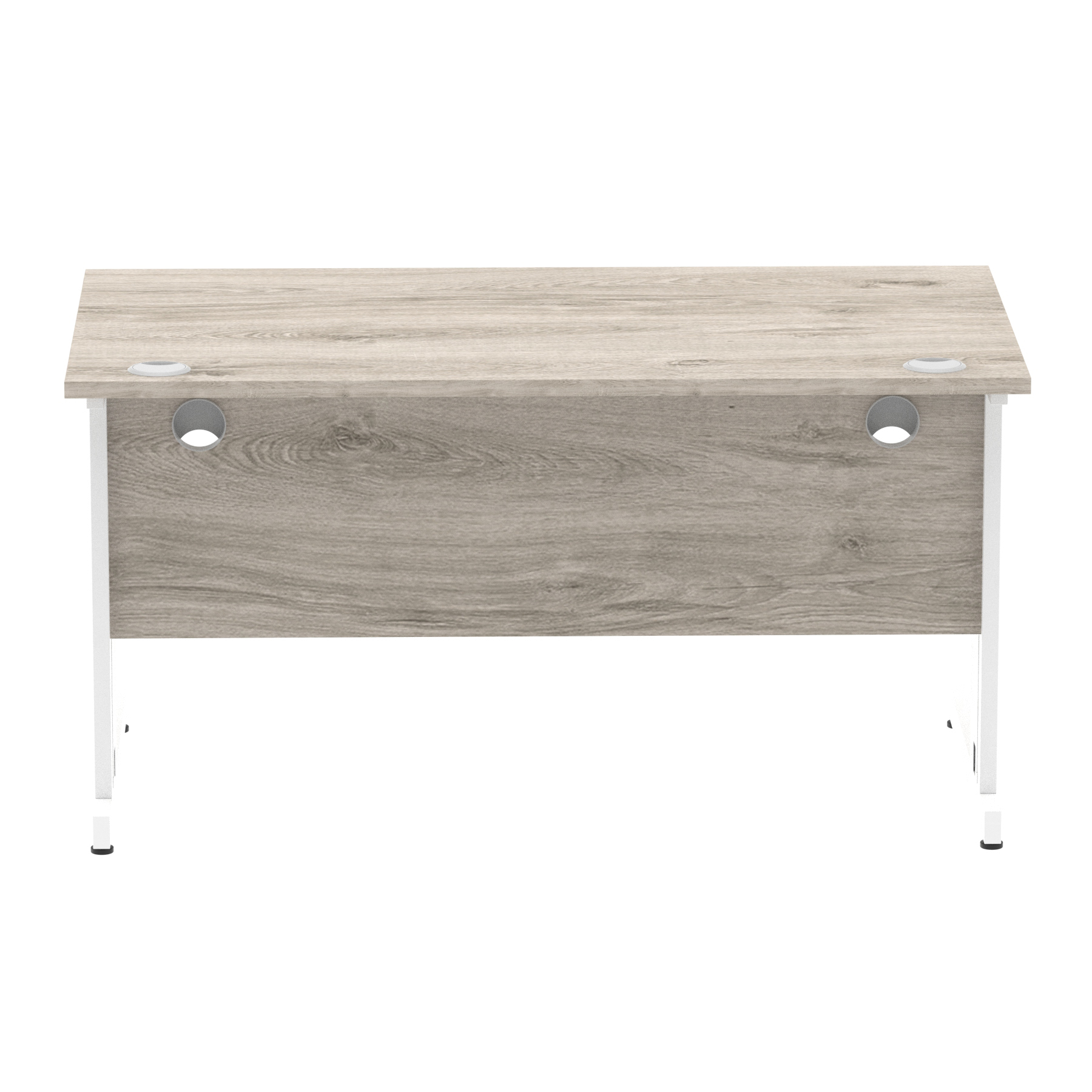 Grey Oak / White Frame