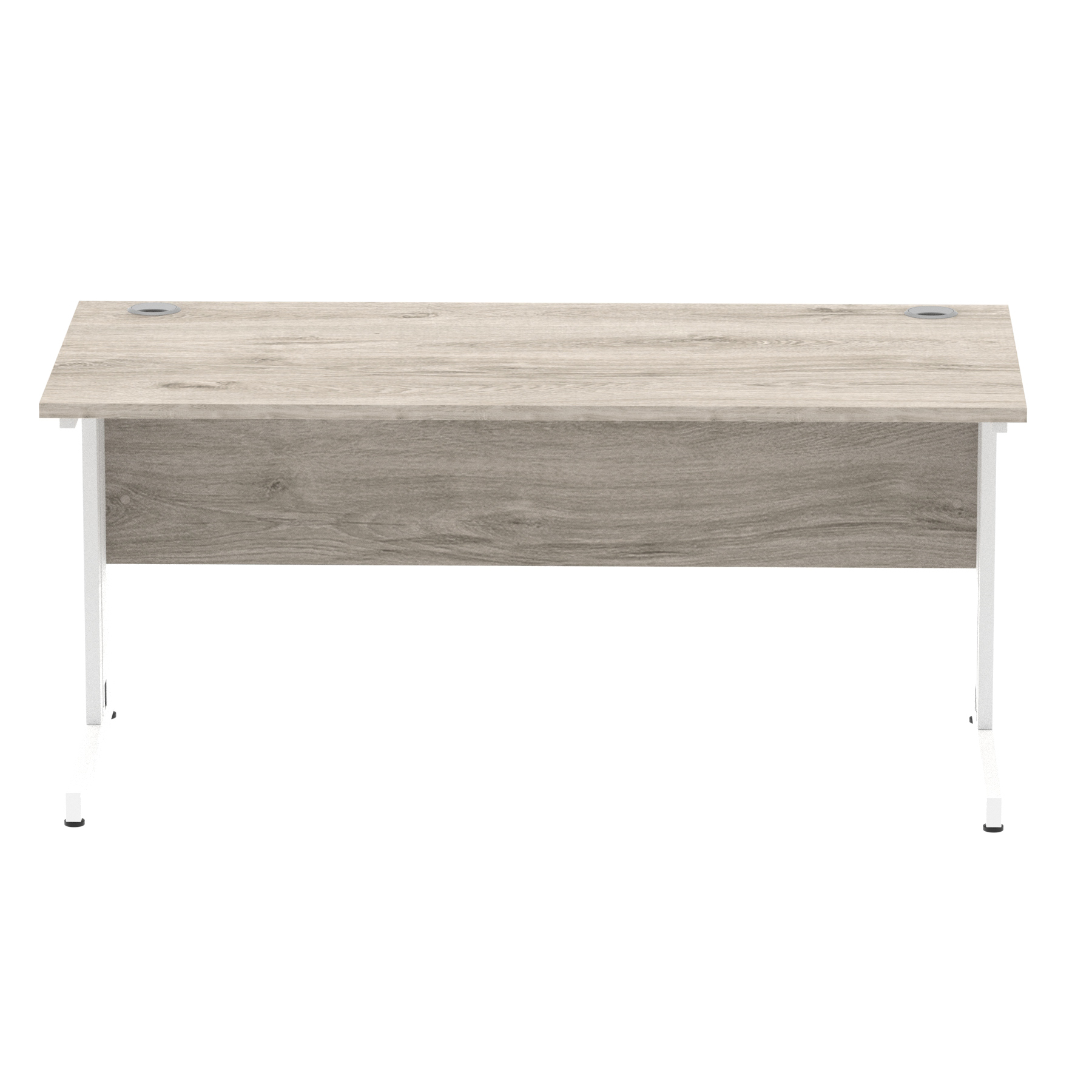 Grey Oak / White Frame