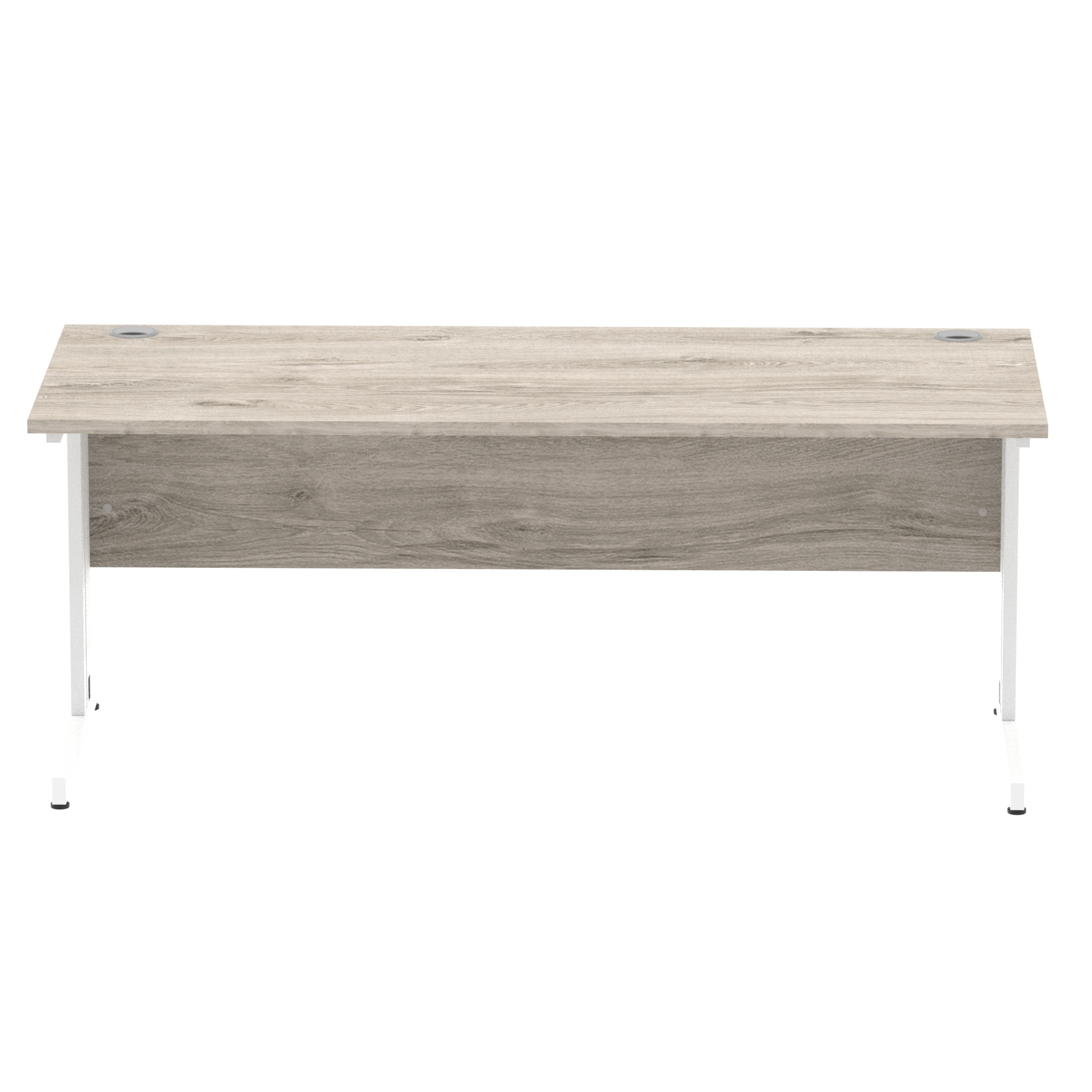 Grey Oak / White Frame
