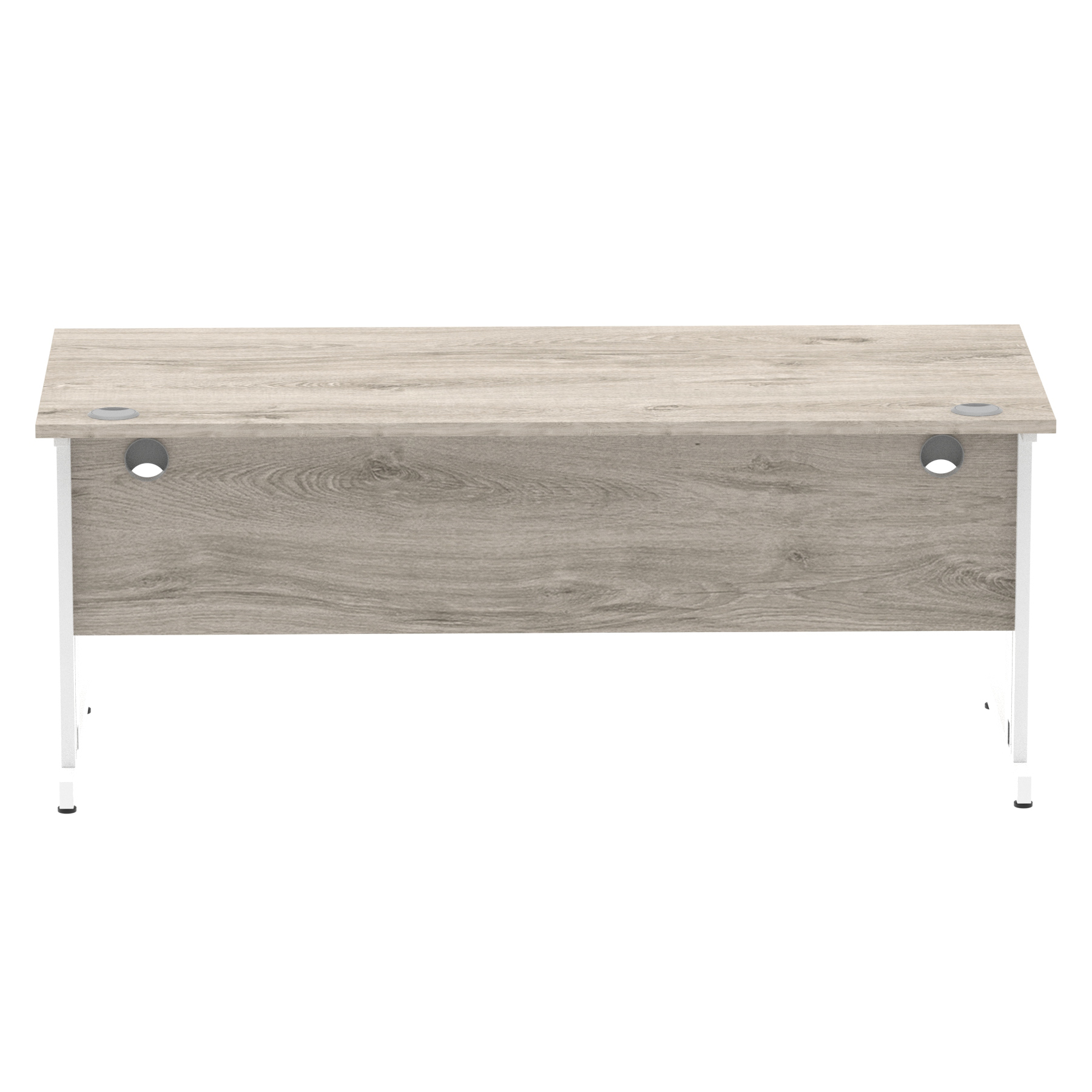 Grey Oak / White Frame