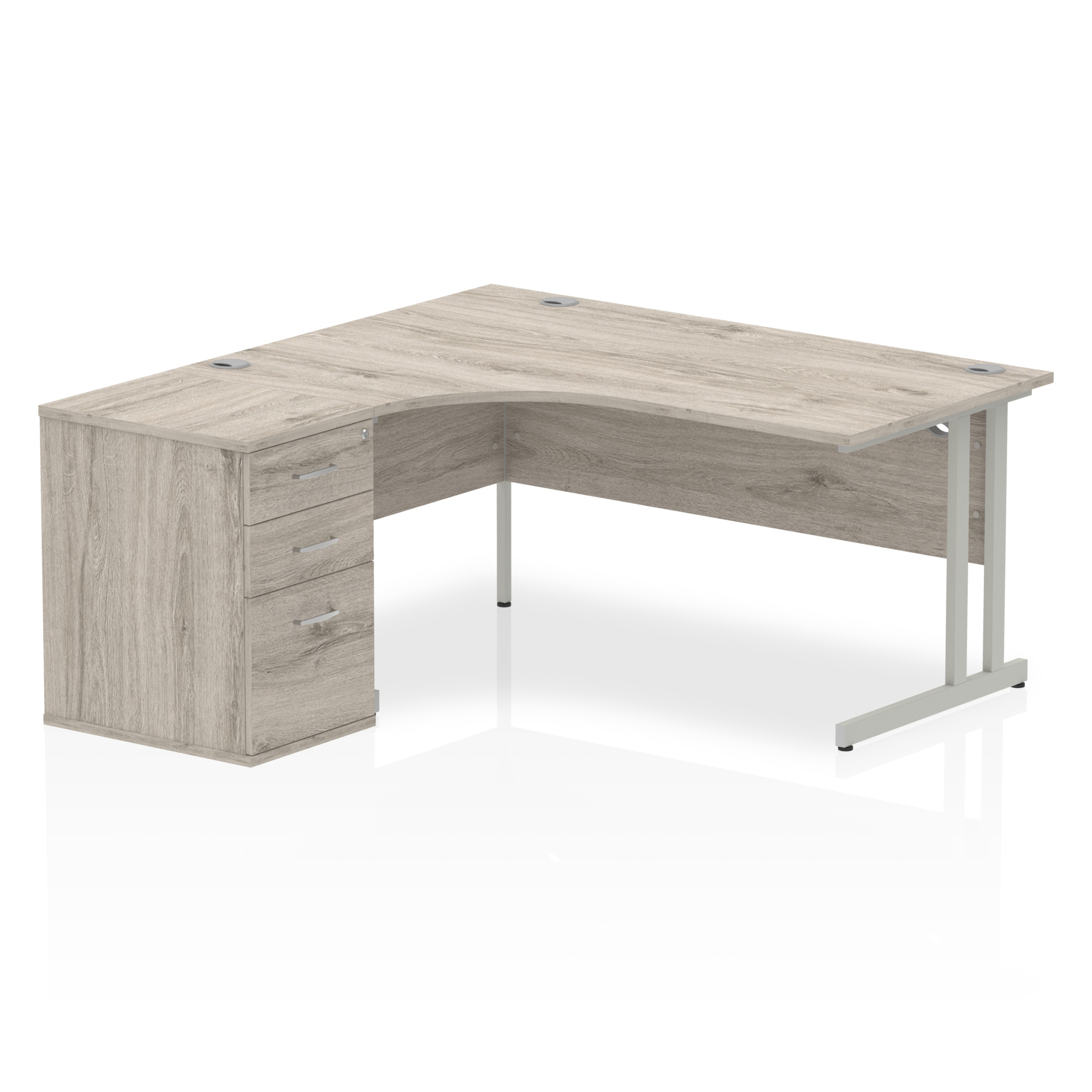 Grey Oak / Silver Frame