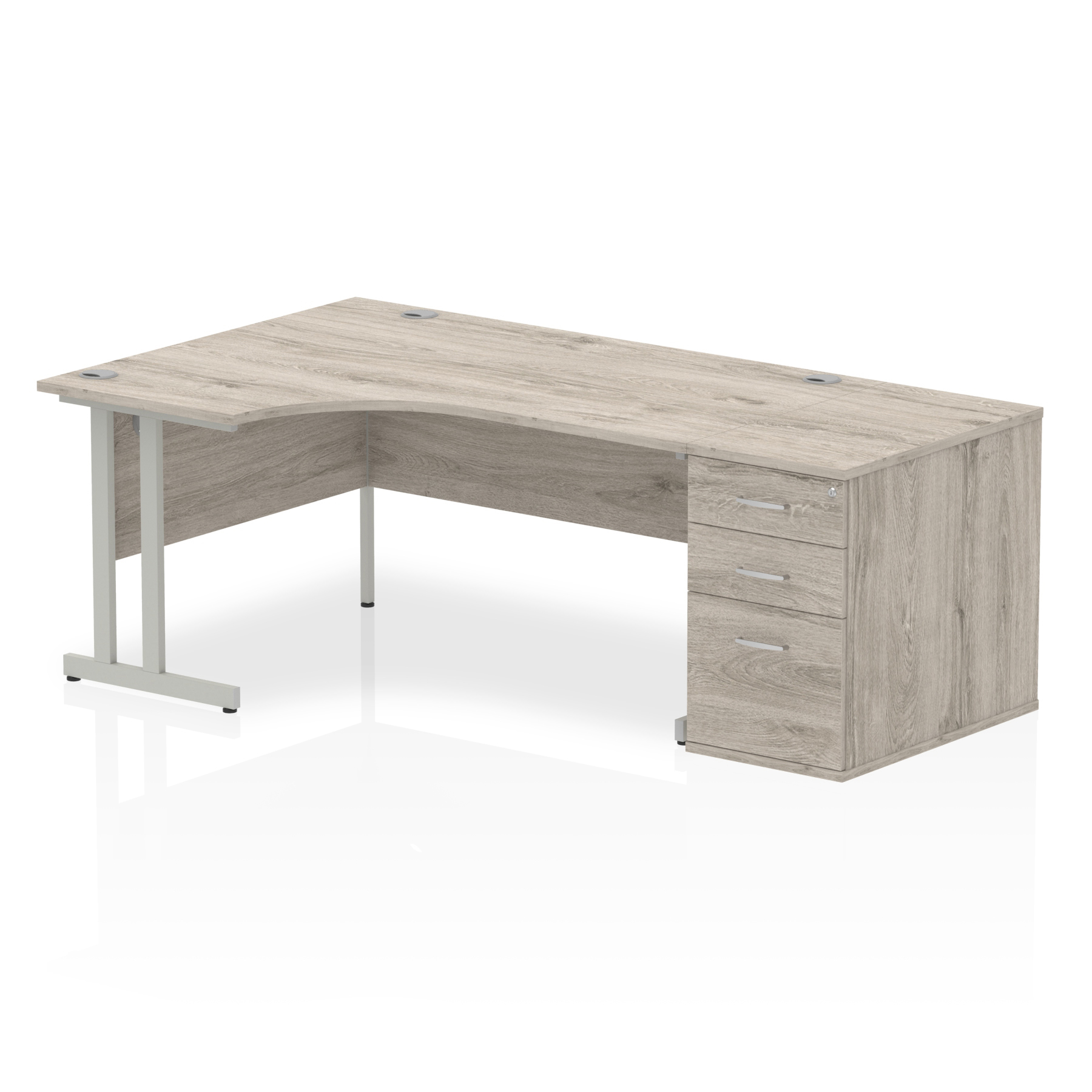 Grey Oak / Silver Frame