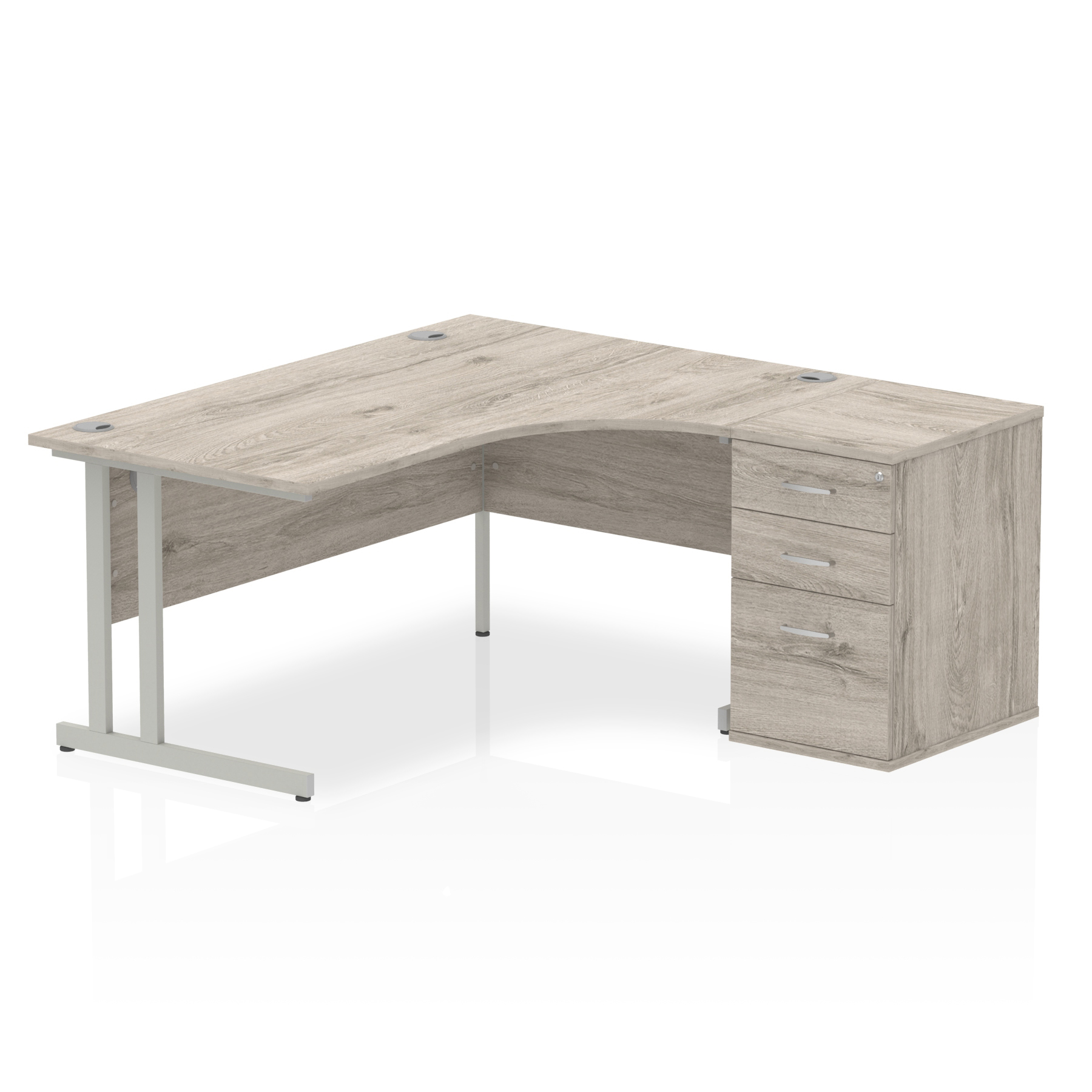 Grey Oak / Silver Frame