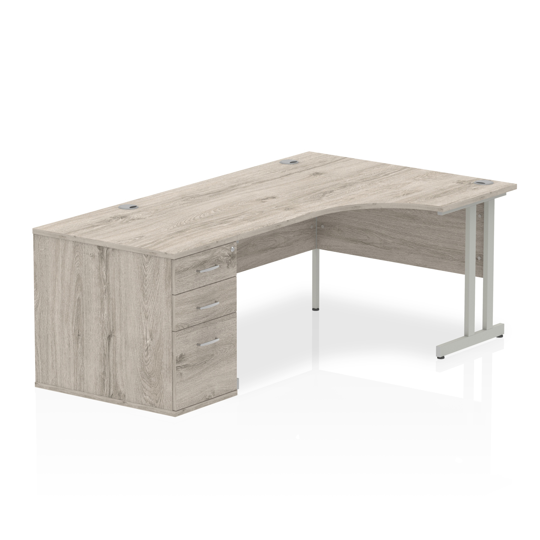 Grey Oak / Silver Frame