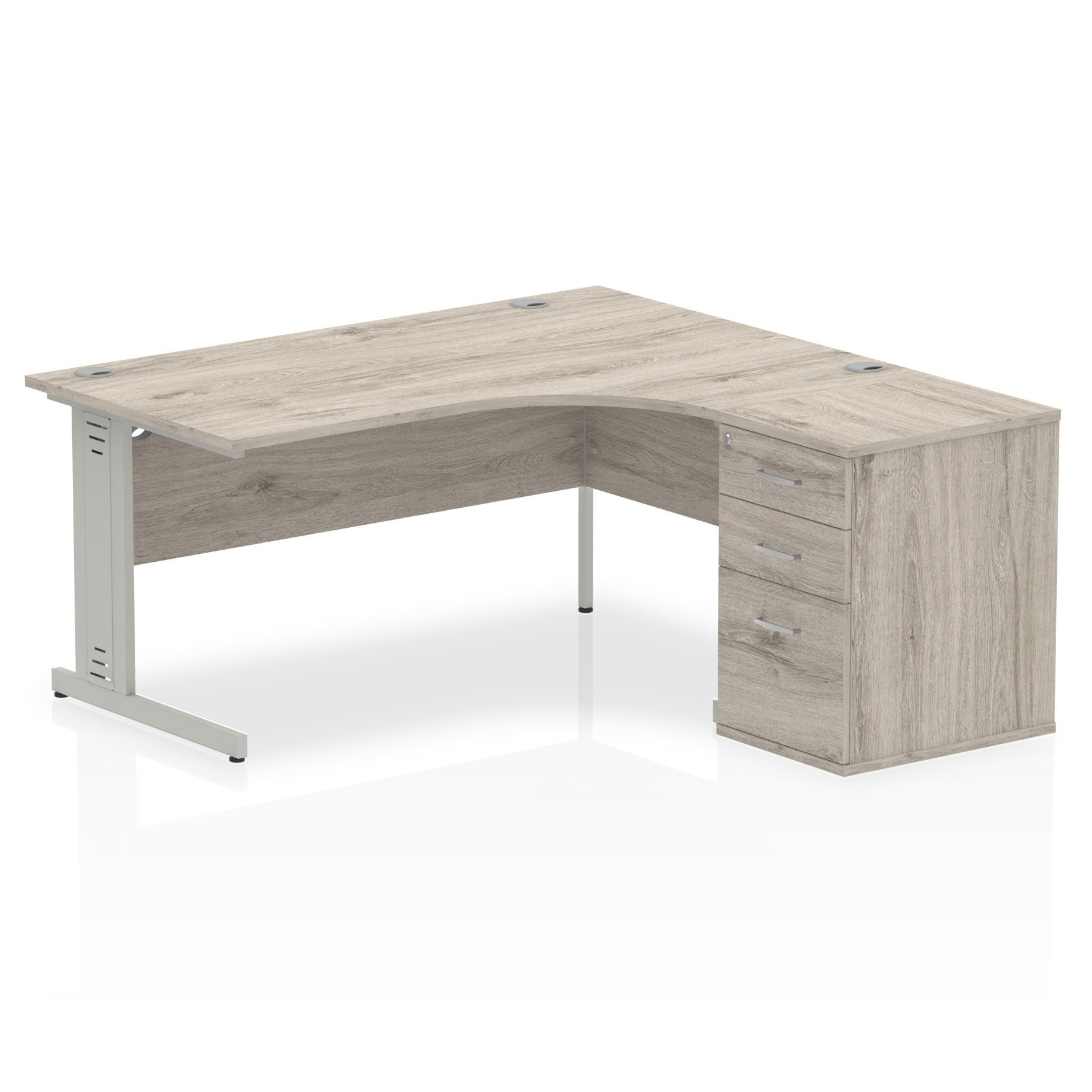 Grey Oak / Silver Frame