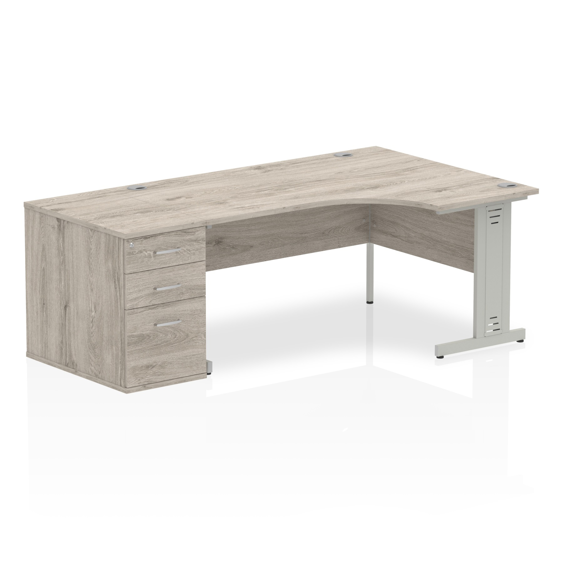 Grey Oak / Silver Frame