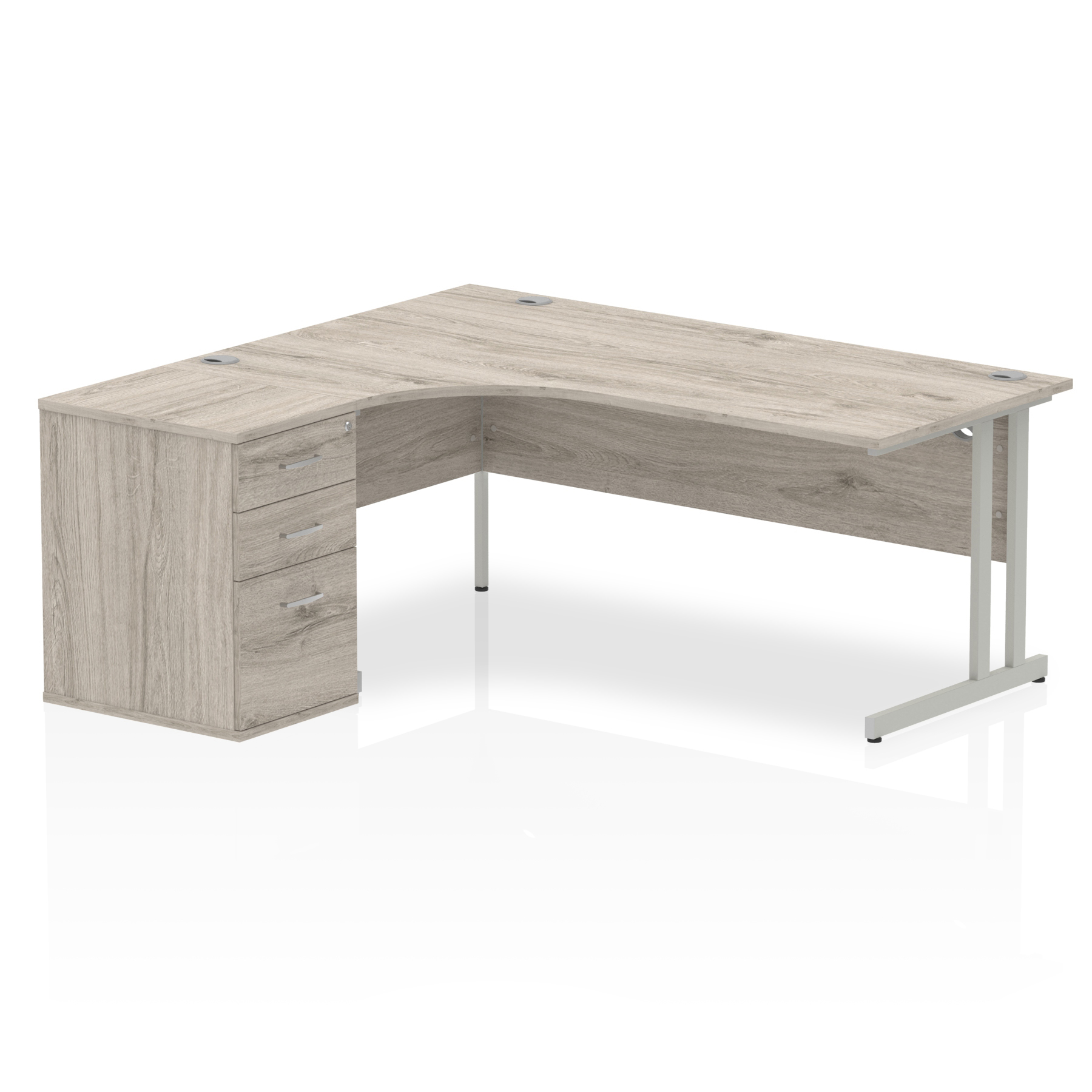 Grey Oak / Silver Frame