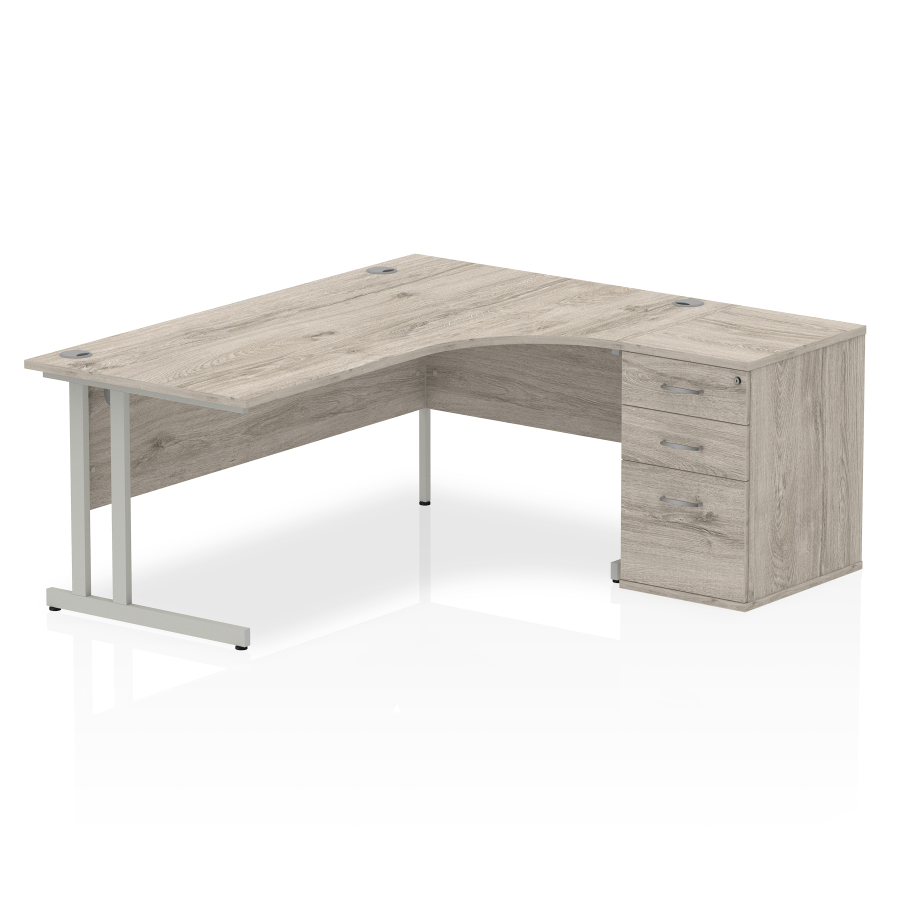 Grey Oak / Silver Frame