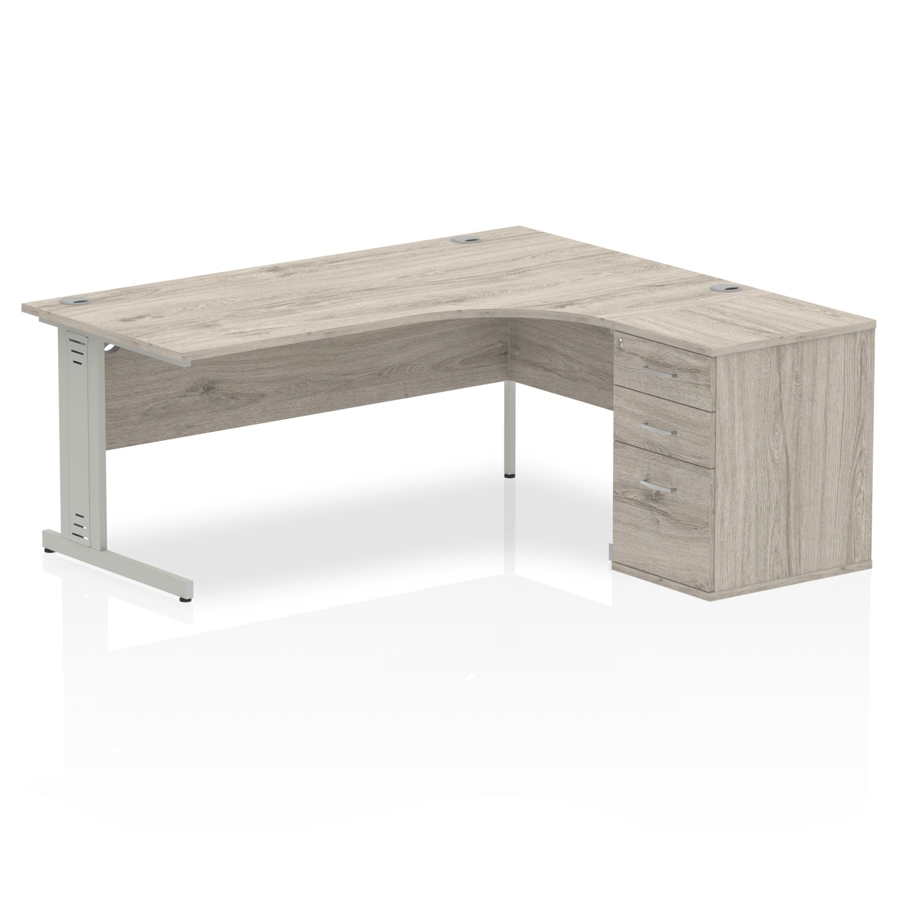 Grey Oak / Silver Frame