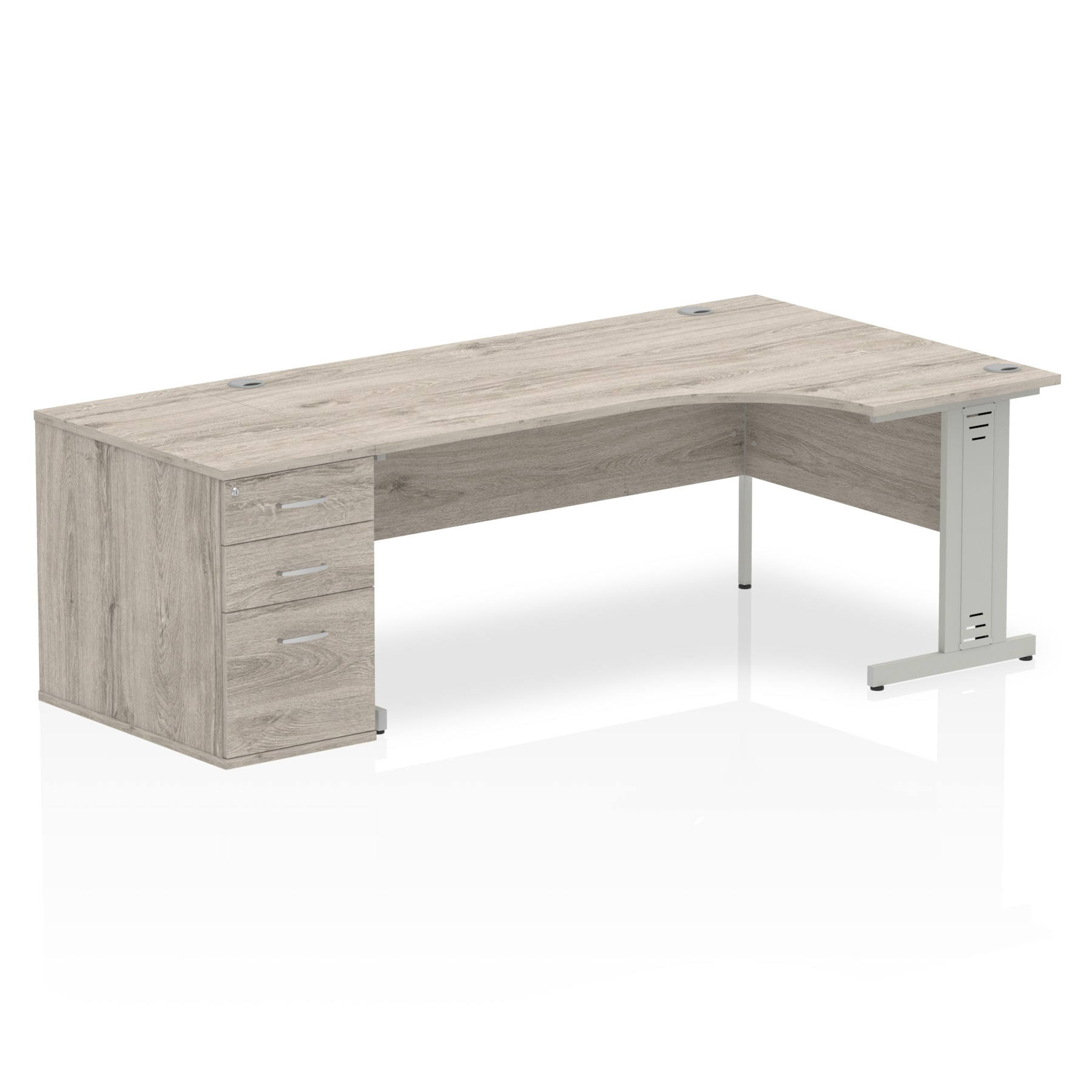 Grey Oak / Silver Frame