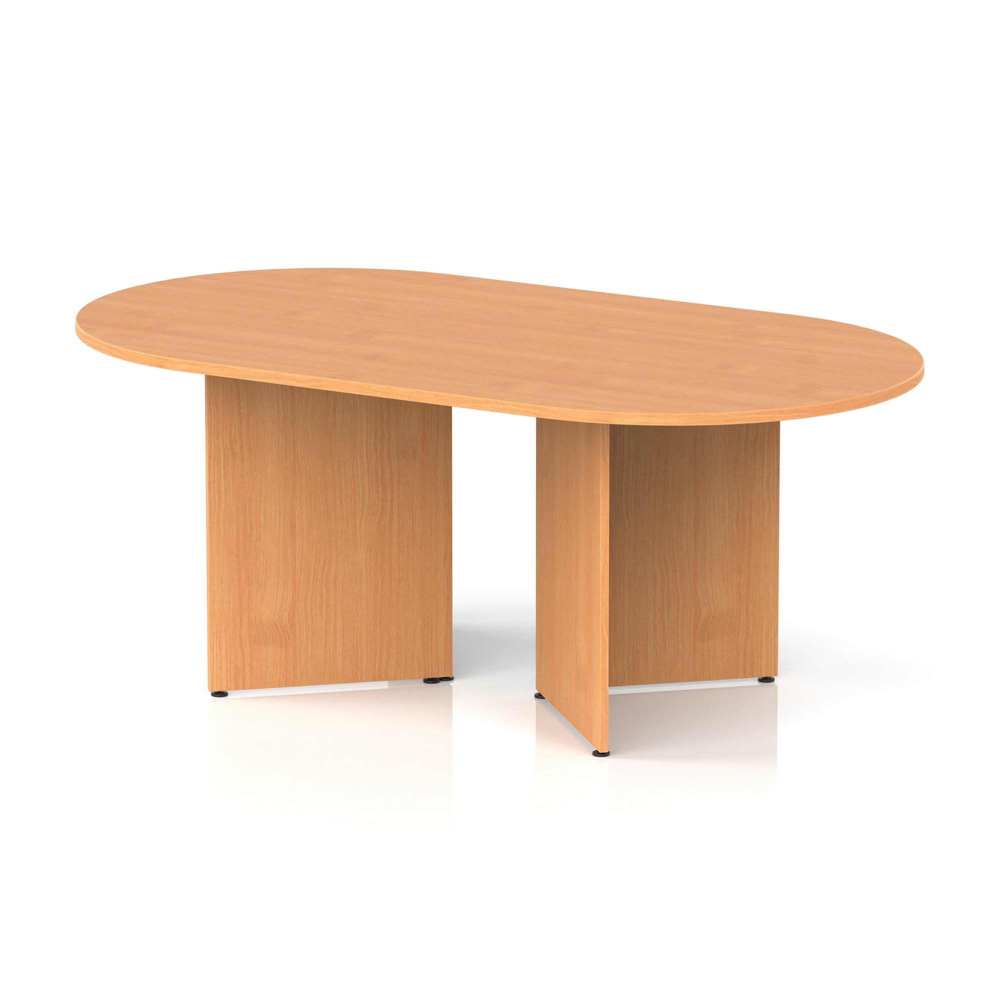 Impulse Arrowhead Leg Boardroom Table — Beech
