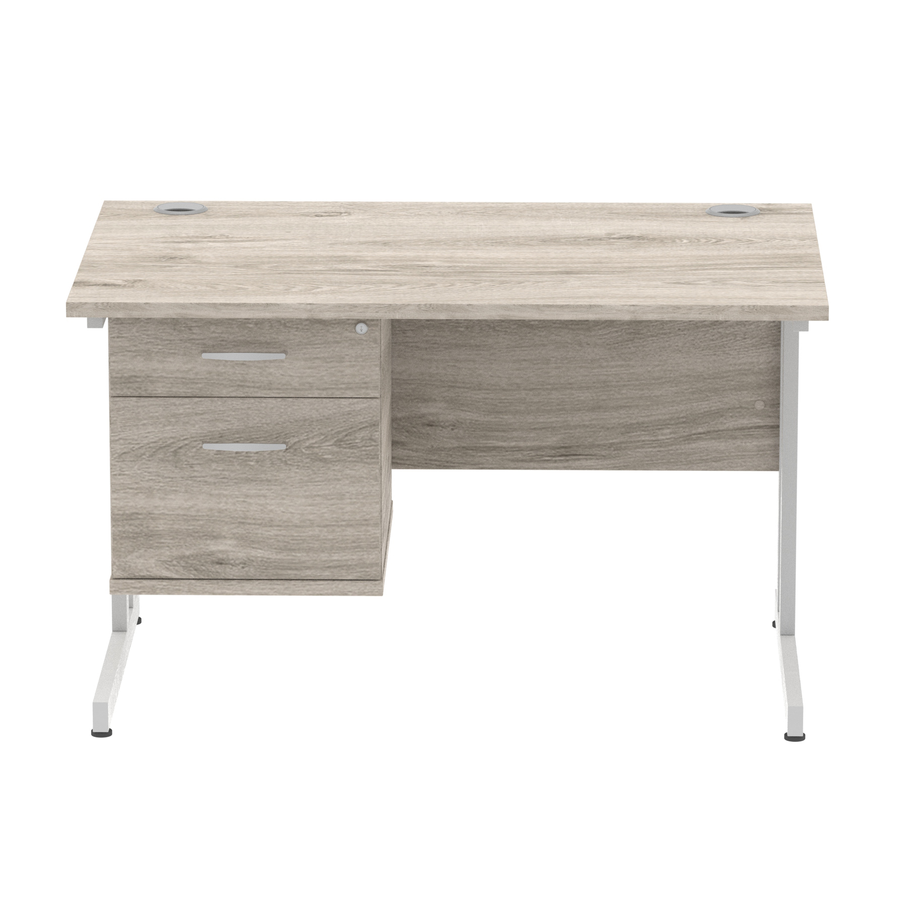 Grey Oak / Silver Frame