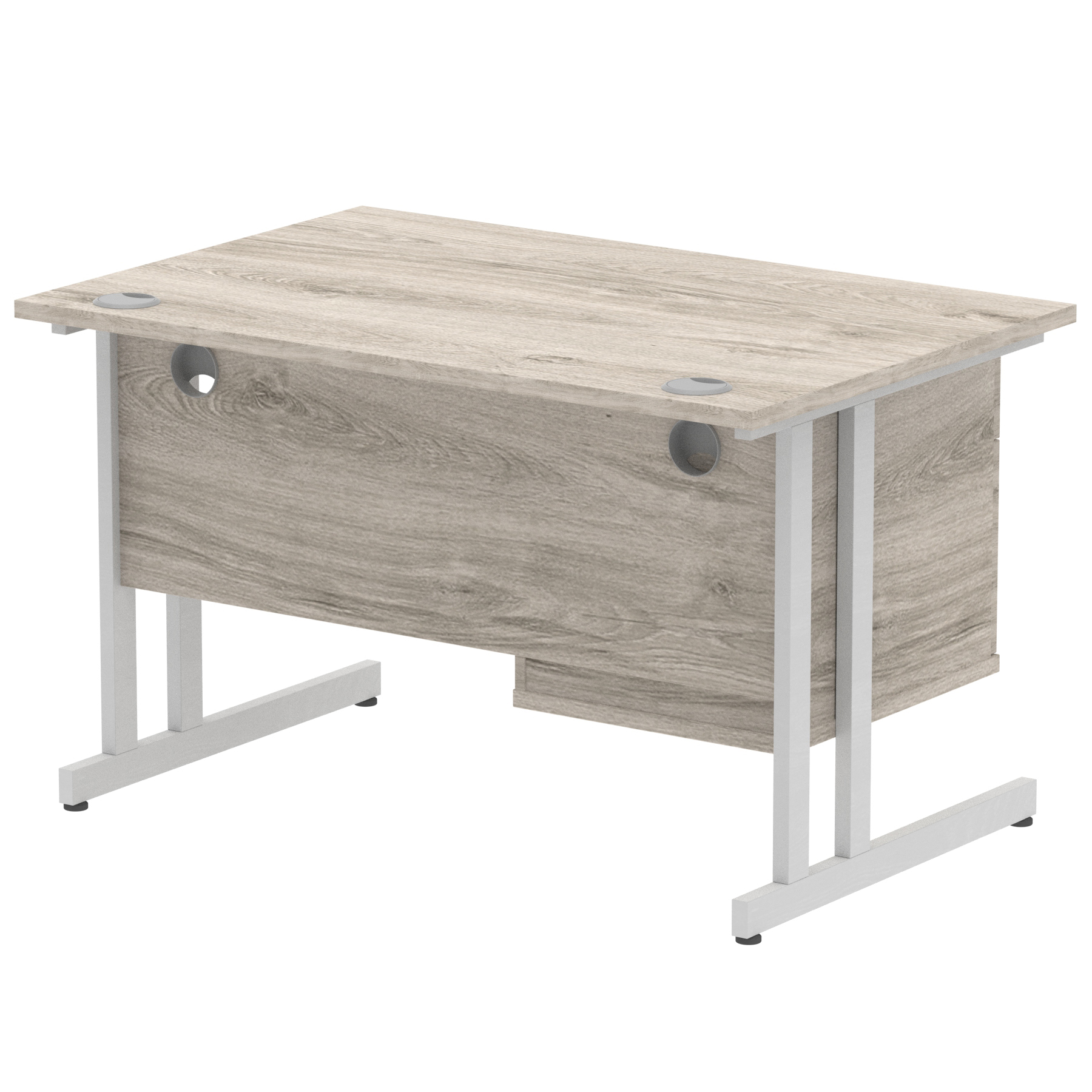 Grey Oak / Silver Frame