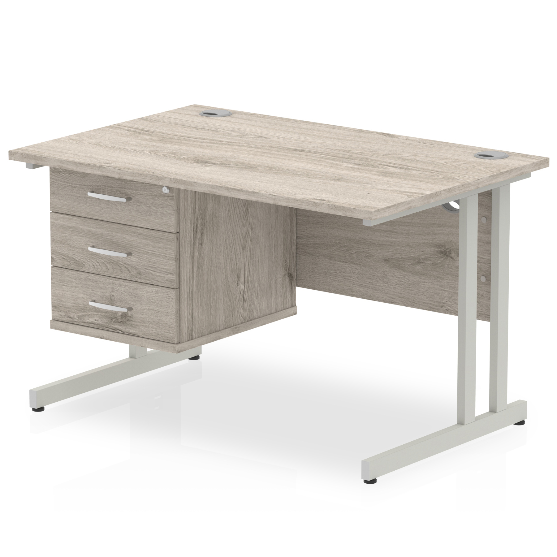 Grey Oak / Silver Frame